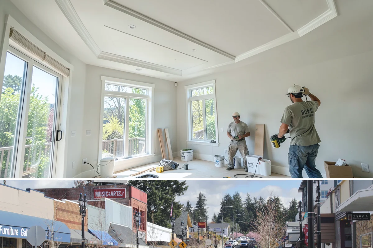 In-Law Suite Addition in Bothell, King County, WA - The exterior shell is best built in summer, while the interior suite is finished through the cooler months.
