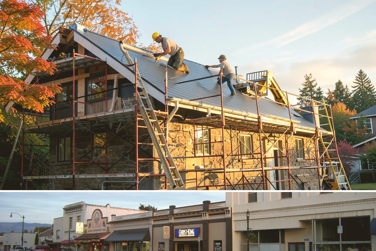 In-Law Suite Addition in Burlington, Skagit County, WA - The exterior shell is best built in summer, while the interior suite is finished through the cooler months.