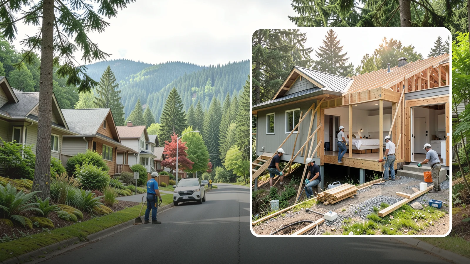 In-Law Suite Addition in Darrington, Snohomish County, WA - An in-law suite addition adds a private living space with sleeping, bath, and often a kitchenette for extended family.