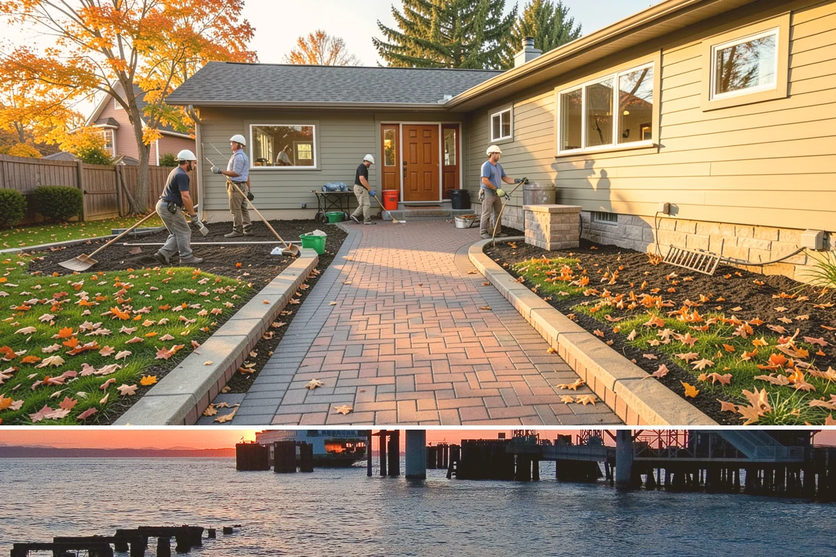 In-Law Suite Addition in Edmonds, Snohomish County, WA - The exterior shell is best built in summer, while the interior suite is finished through the cooler months.