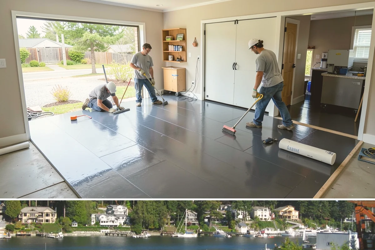 In-Law Suite Addition in Gig Harbor, Pierce County, WA - The exterior shell is best built in summer, while the interior suite is finished through the cooler months.
