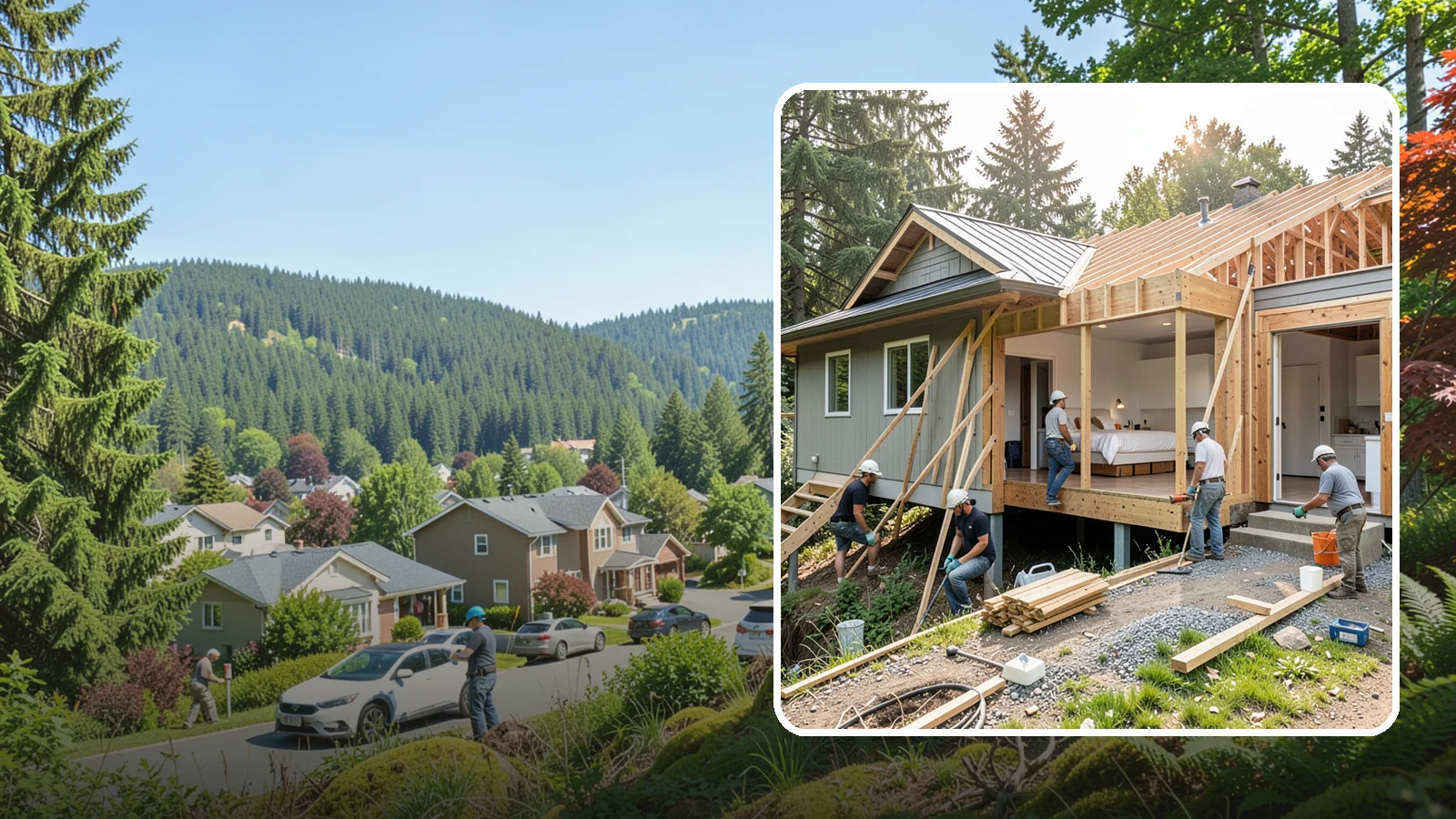 In-Law Suite Addition in Index, Snohomish County, WA - An in-law suite addition adds a private living space with sleeping, bath, and often a kitchenette for extended family.