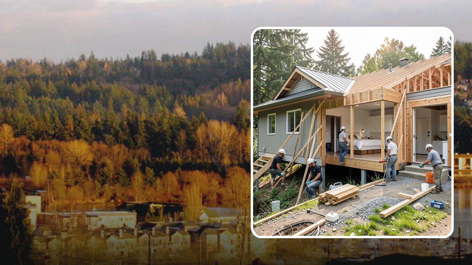 In-Law Suite Addition in Kenmore, King County, WA - An in-law suite addition adds a private living space with sleeping, bath, and often a kitchenette for extended family.