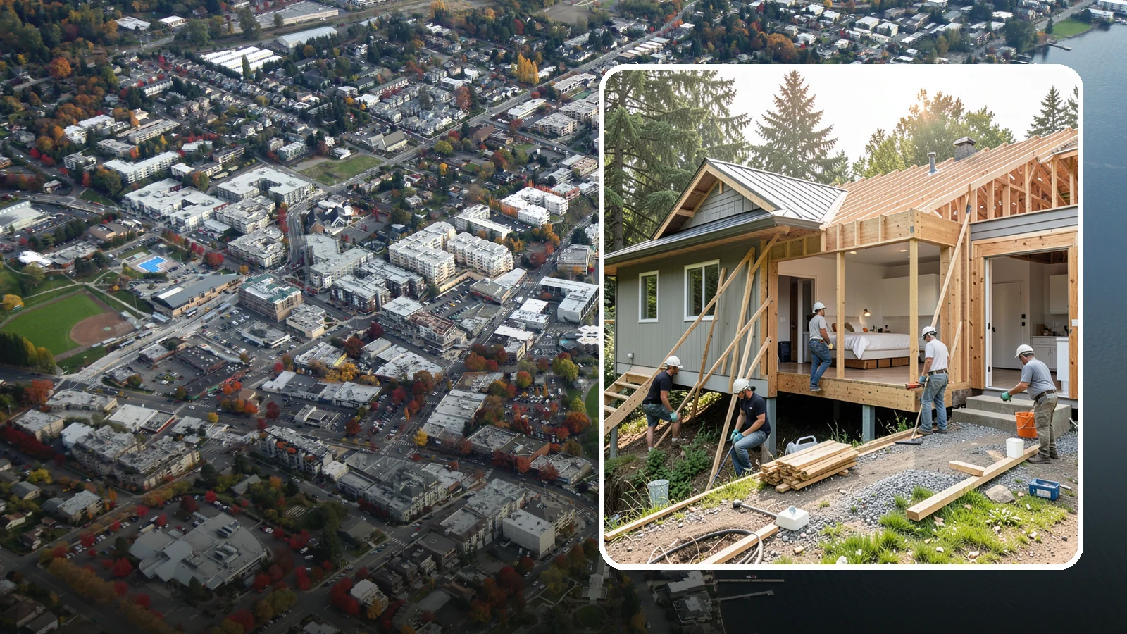 In-Law Suite Addition in Kirkland, King County, WA - An in-law suite addition adds a private living space with sleeping, bath, and often a kitchenette for extended family.