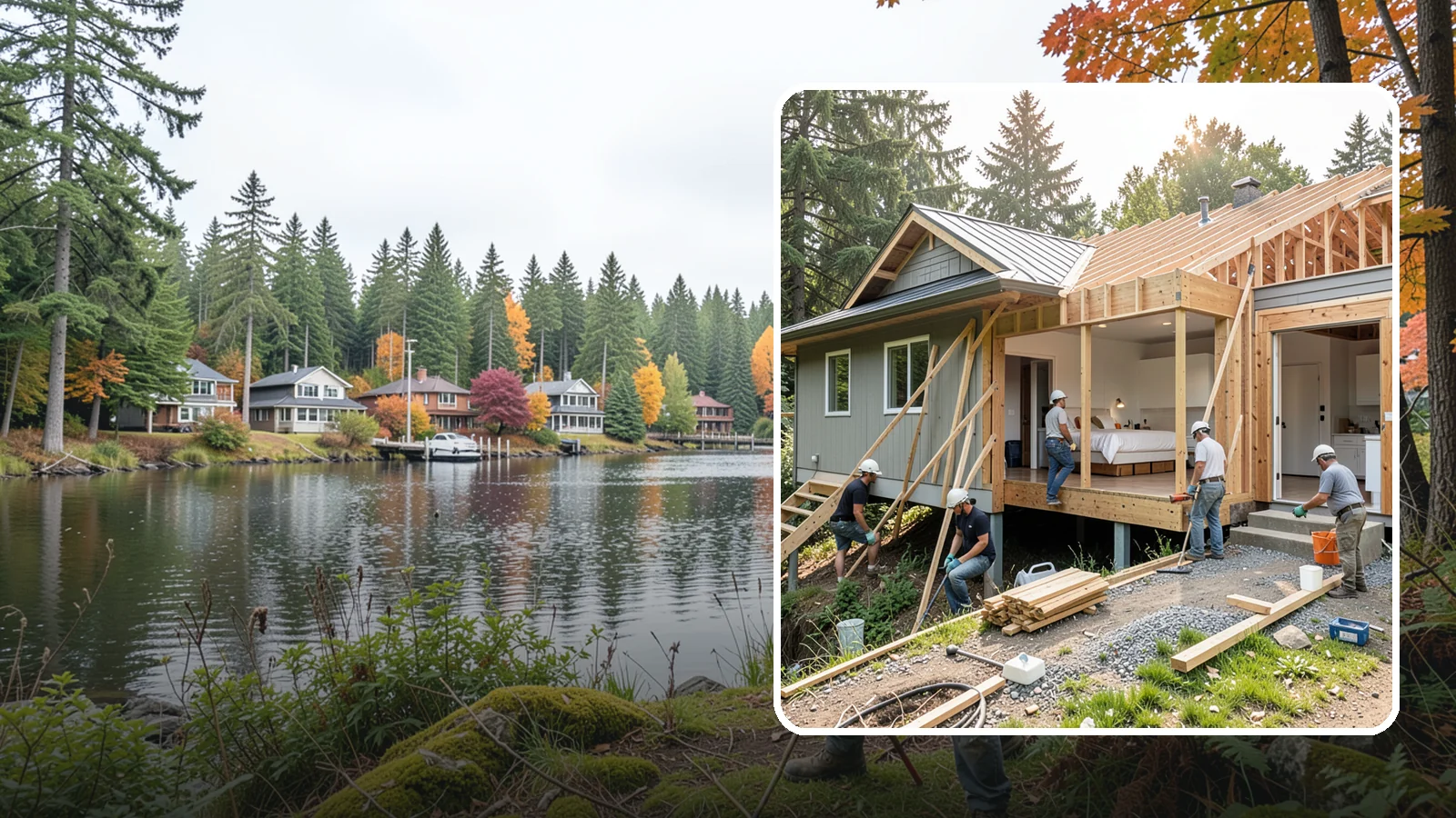 In-Law Suite Addition in La Conner, Skagit County, WA - An in-law suite addition adds a private living space with sleeping, bath, and often a kitchenette for extended family.