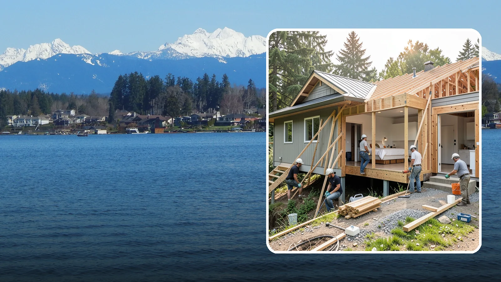 In-Law Suite Addition in Lake Stevens, Snohomish County, WA - An in-law suite addition adds a private living space with sleeping, bath, and often a kitchenette for extended family.