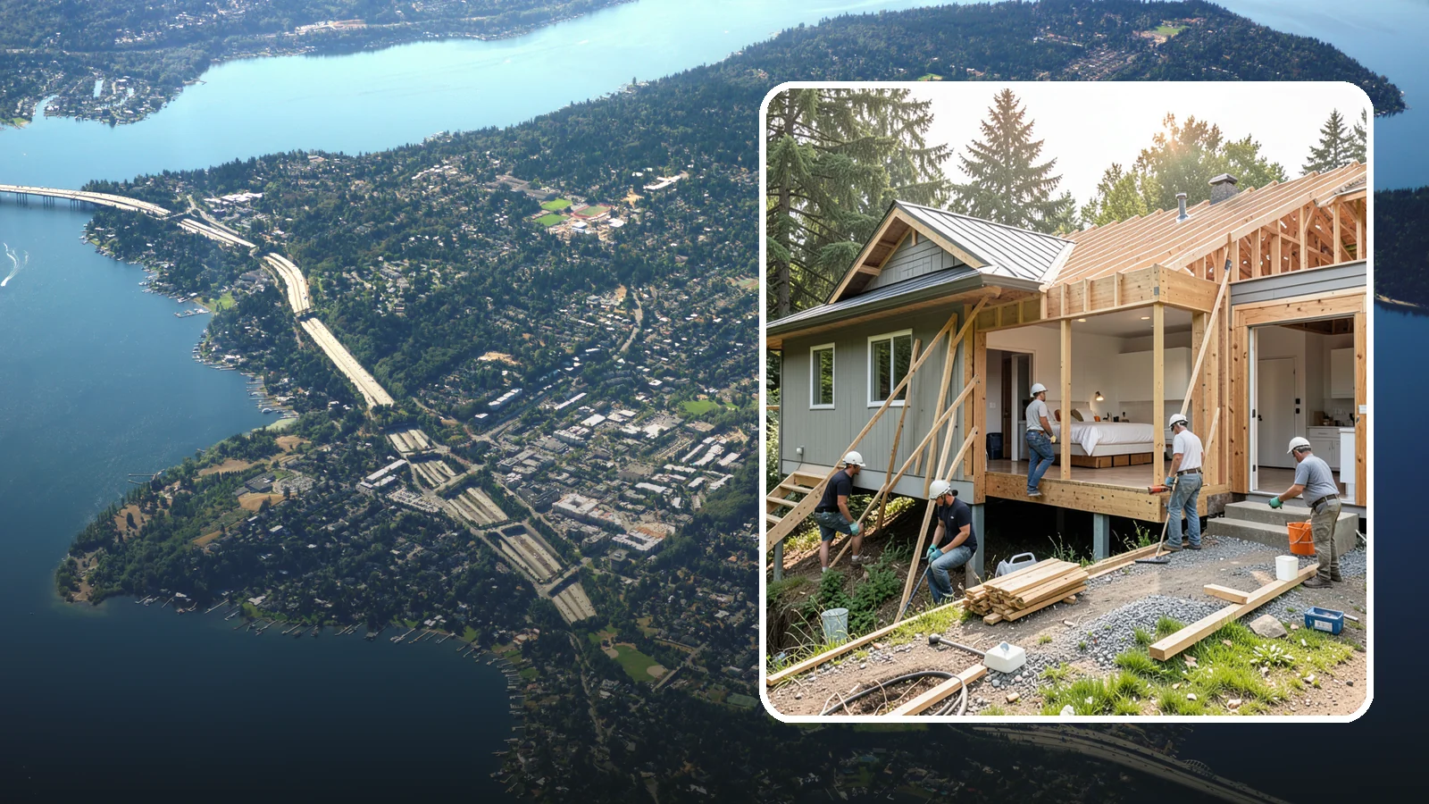 In-Law Suite Addition in Mercer Island, King County, WA - An in-law suite addition adds a private living space with sleeping, bath, and often a kitchenette for extended family.