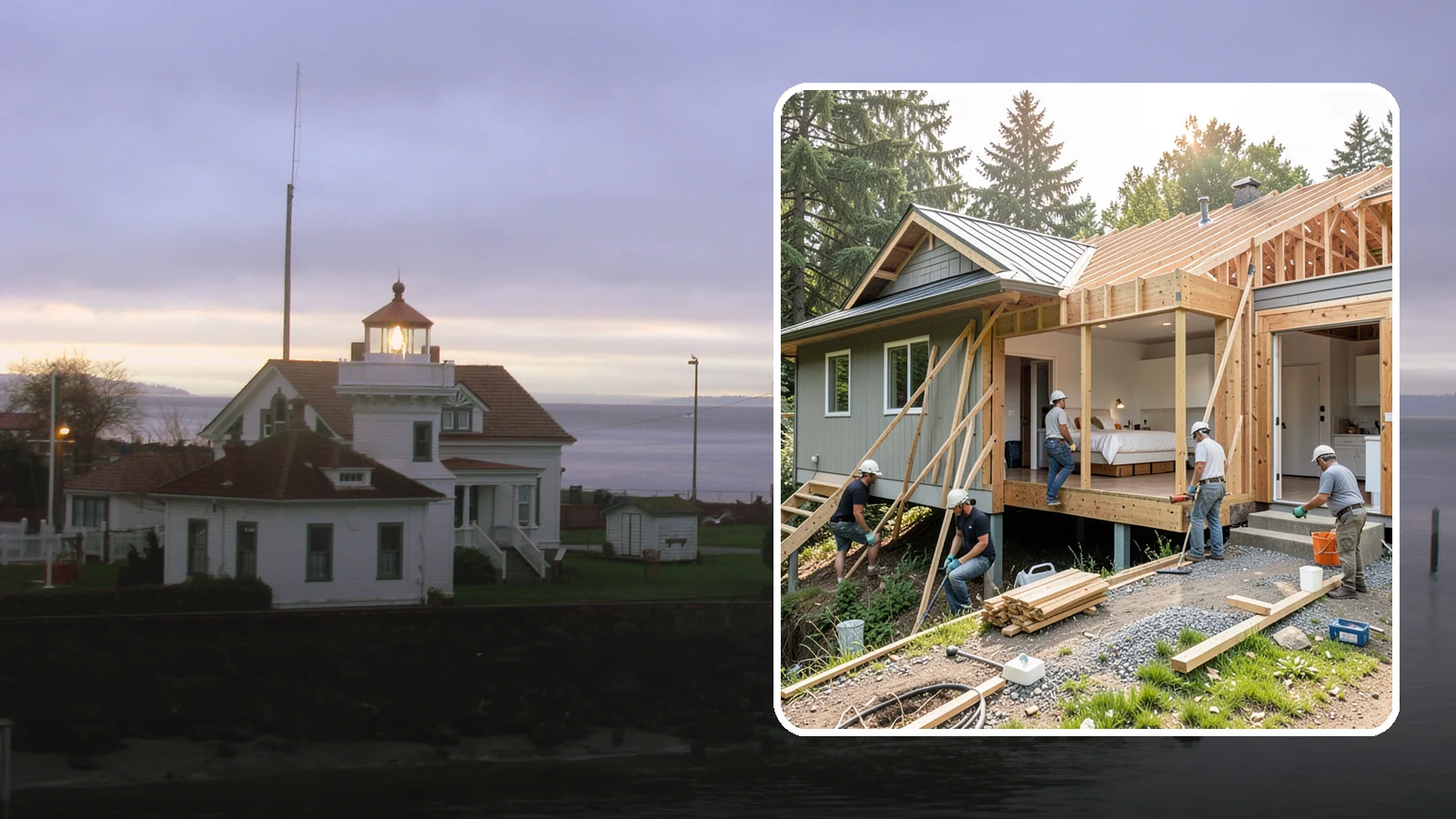 In-Law Suite Addition in Mukilteo, Snohomish County, WA - An in-law suite addition adds a private living space with sleeping, bath, and often a kitchenette for extended family.