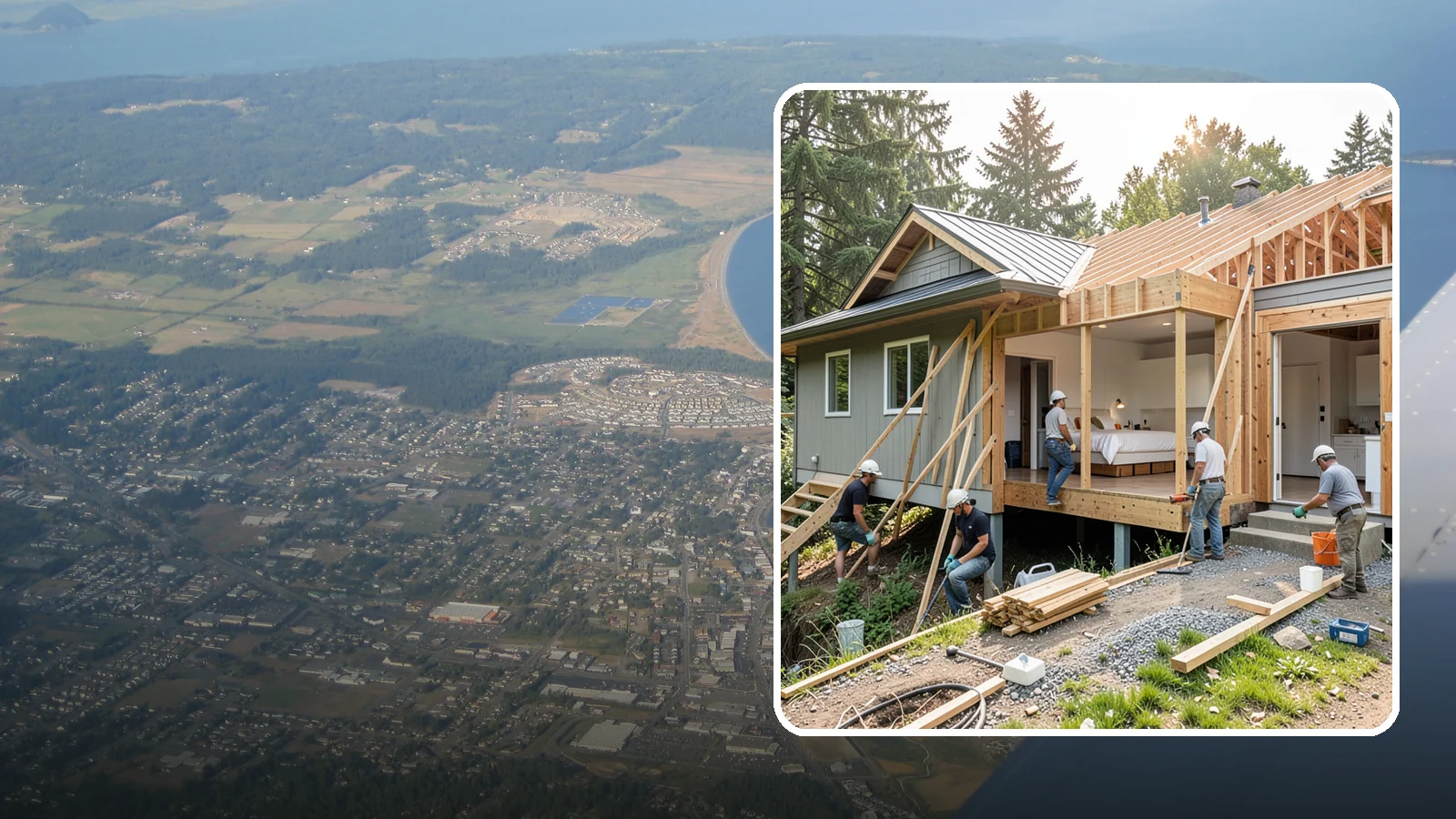 In-Law Suite Addition in Oak Harbor, Island County, WA - An in-law suite addition adds a private living space with sleeping, bath, and often a kitchenette for extended family.