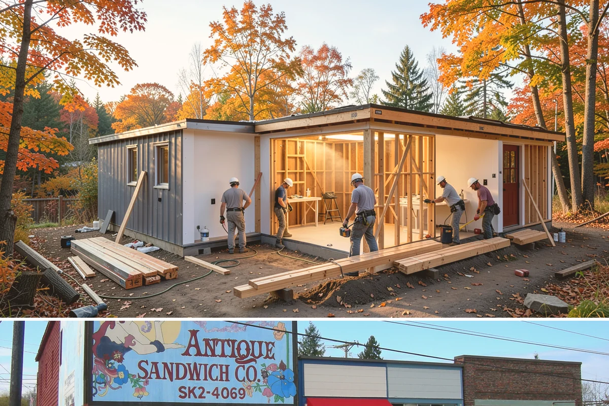In-Law Suite Addition in Ruston, Pierce County, WA - The exterior shell is best built in summer, while the interior suite is finished through the cooler months.