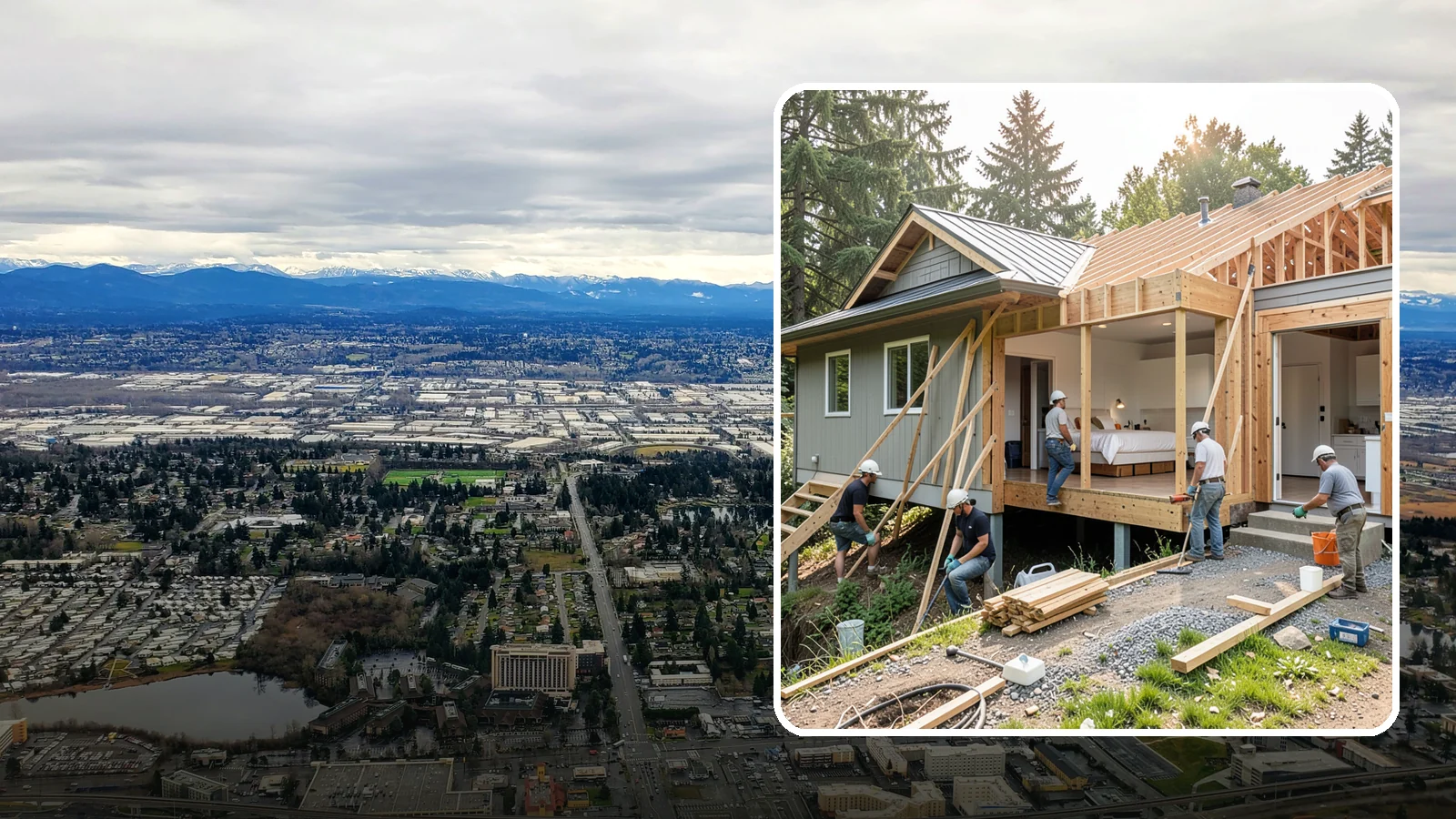 In-Law Suite Addition in SeaTac, King County, WA - An in-law suite addition adds a private living space with sleeping, bath, and often a kitchenette for extended family.