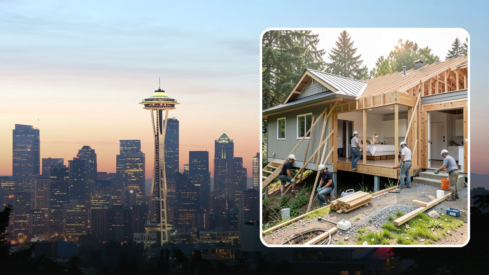 In-Law Suite Addition in Seattle, King County, WA - An in-law suite addition adds a private living space with sleeping, bath, and often a kitchenette for extended family.