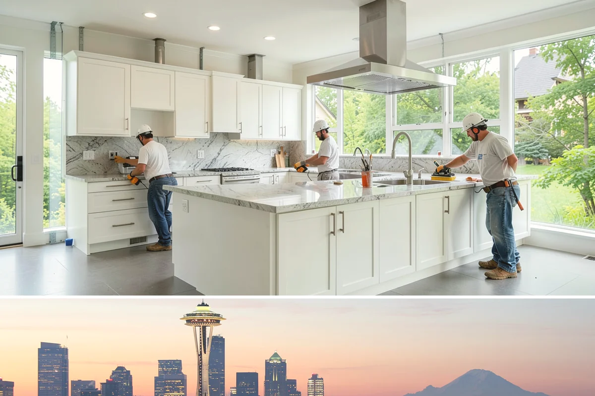 In-Law Suite Addition in Seattle, King County, WA - The exterior shell is best built in summer, while the interior suite is finished through the cooler months.