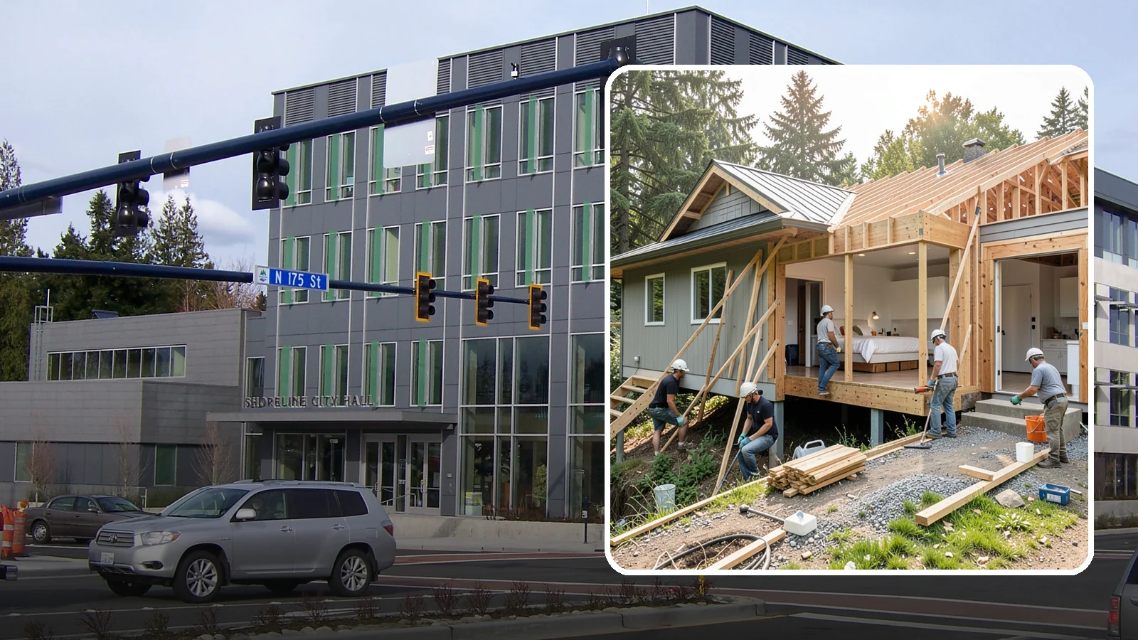 In-Law Suite Addition in Shoreline, King County, WA - An in-law suite addition adds a private living space with sleeping, bath, and often a kitchenette for extended family.