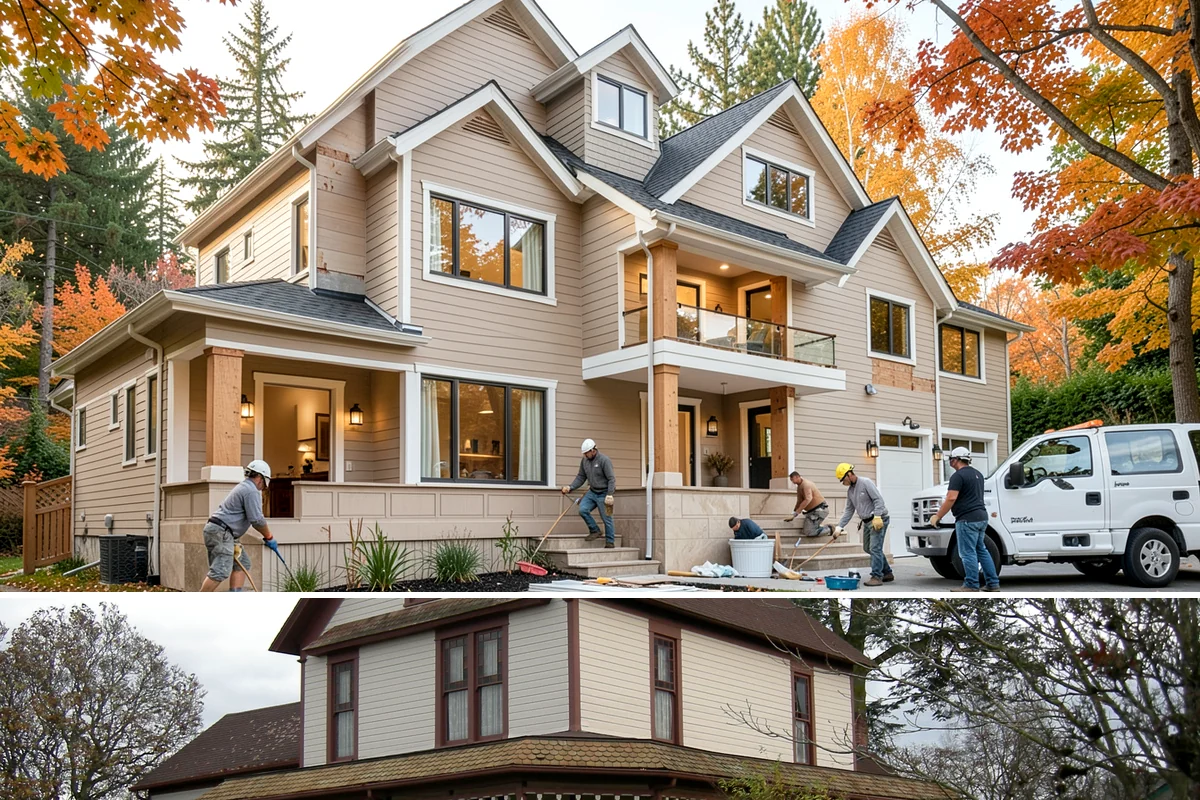In-Law Suite Addition in Sumner, Pierce County, WA - The exterior shell is best built in summer, while the interior suite is finished through the cooler months.