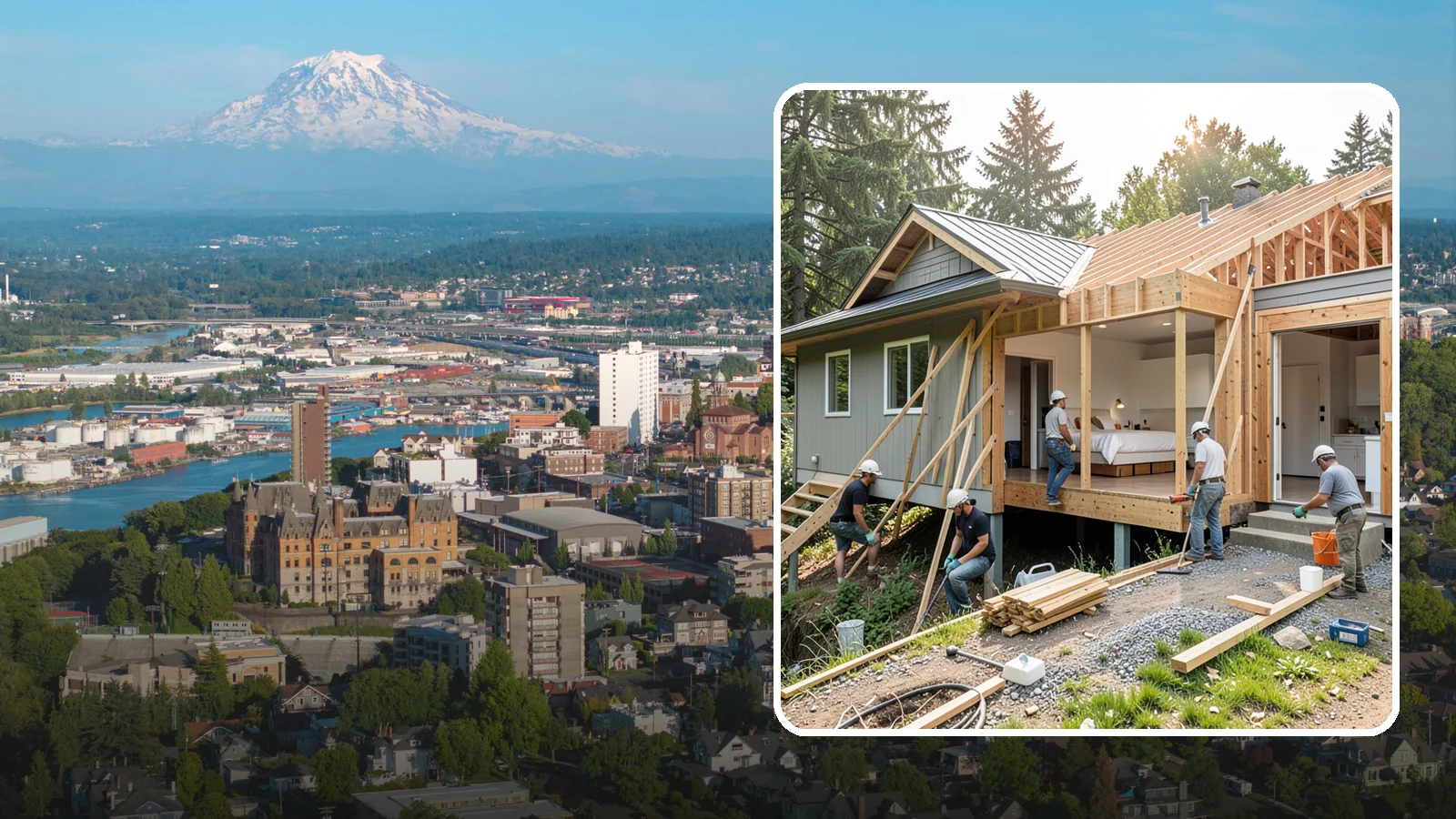 In-Law Suite Addition in Tacoma, Pierce County, WA - An in-law suite addition adds a private living space with sleeping, bath, and often a kitchenette for extended family.
