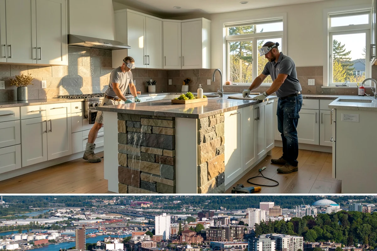 In-Law Suite Addition in Tacoma, Pierce County, WA - The exterior shell is best built in summer, while the interior suite is finished through the cooler months.
