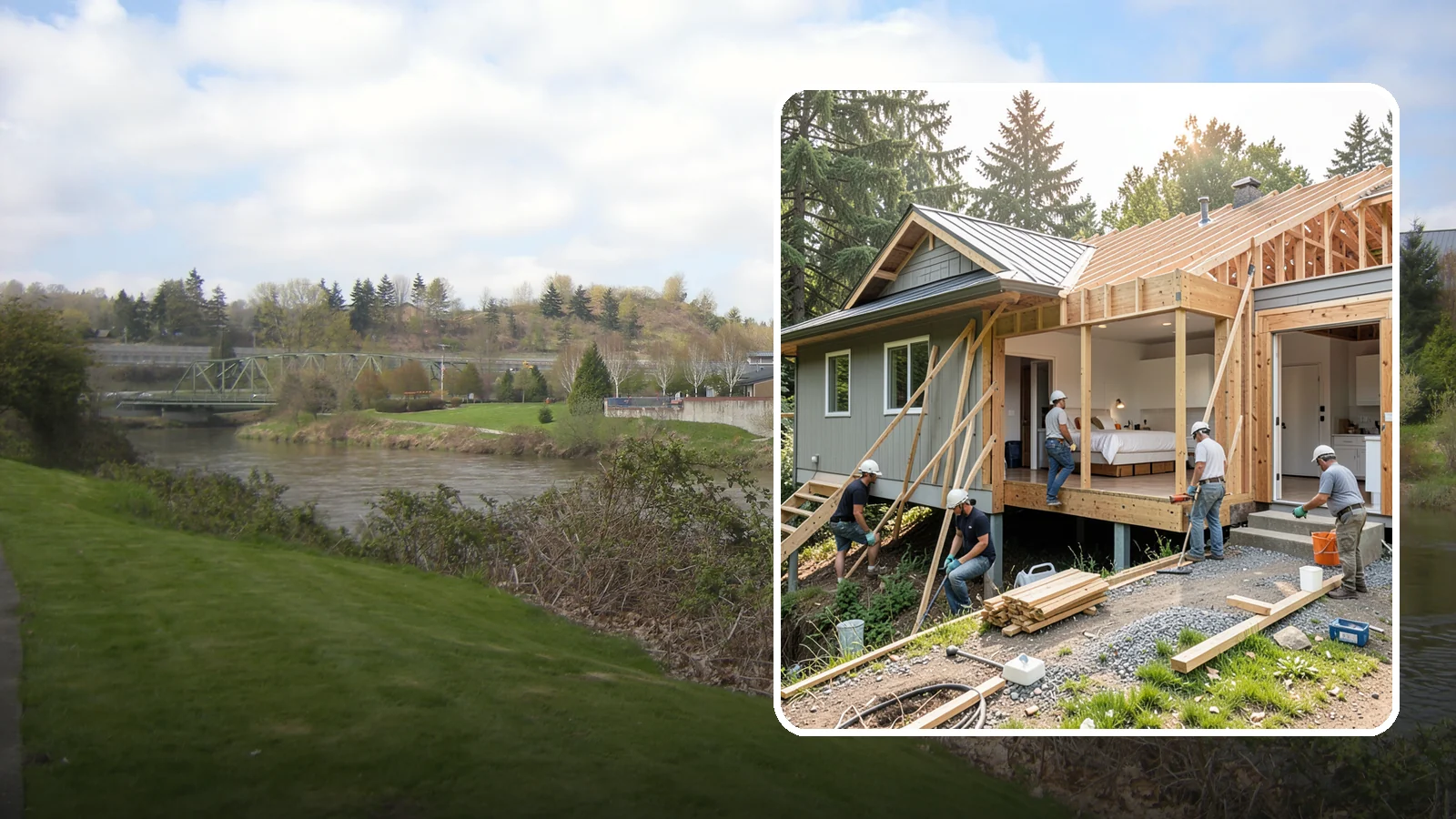 In-Law Suite Addition in Tukwila, King County, WA - An in-law suite addition adds a private living space with sleeping, bath, and often a kitchenette for extended family.