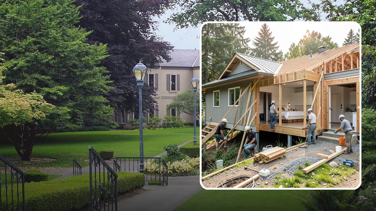 In-Law Suite Addition in Woodinville, King County, WA - An in-law suite addition adds a private living space with sleeping, bath, and often a kitchenette for extended family.