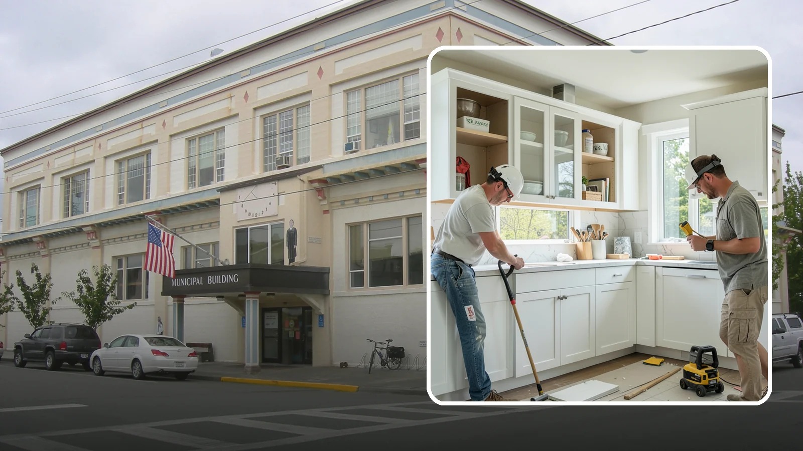 Inset Cabinet Installation in Anacortes, Skagit County, WA - Installing precision inset cabinets whose doors sit flush within the frame for a refined, custom look.