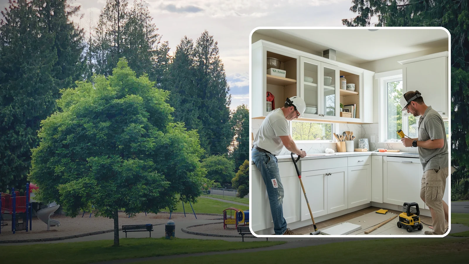 Inset Cabinet Installation in Bonney Lake, Pierce County, WA - Installing precision inset cabinets whose doors sit flush within the frame for a refined, custom look.