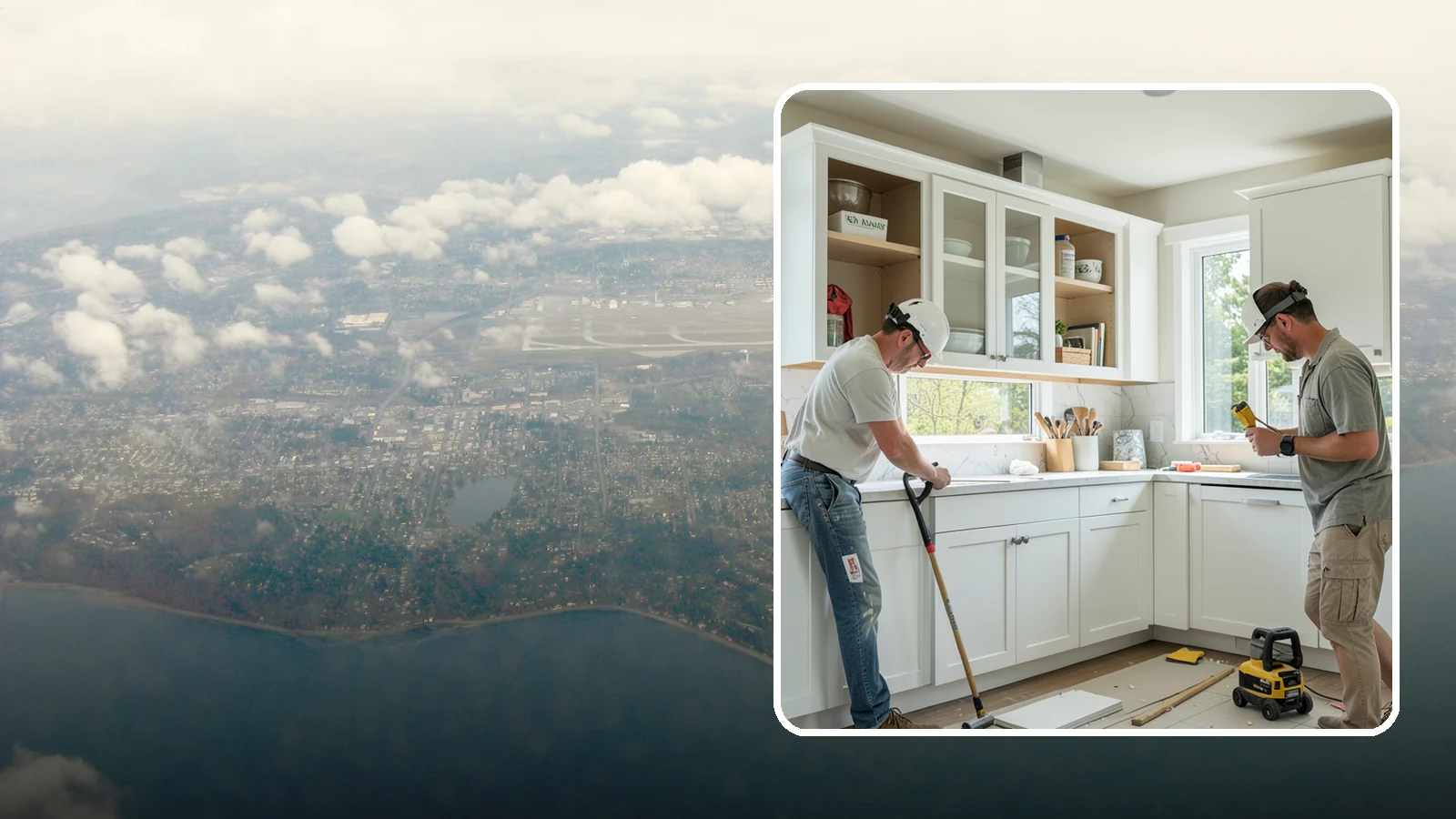Inset Cabinet Installation in Burien, King County, WA - Installing precision inset cabinets whose doors sit flush within the frame for a refined, custom look.