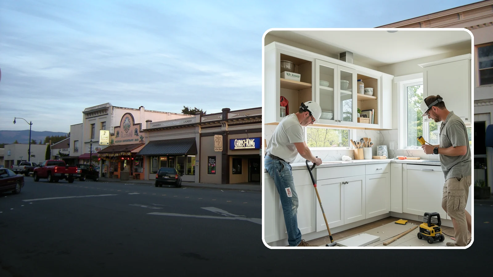 Inset Cabinet Installation in Burlington, Skagit County, WA - Installing precision inset cabinets whose doors sit flush within the frame for a refined, custom look.