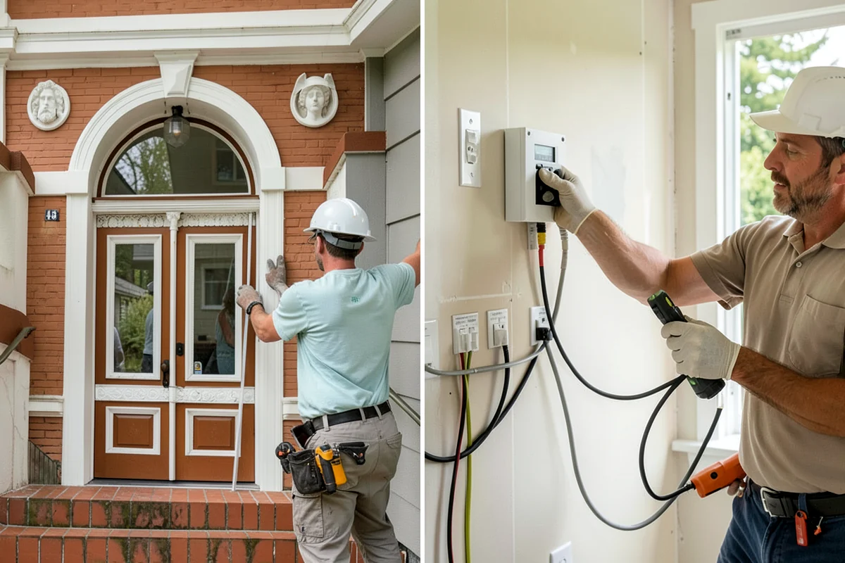 Inset Cabinet Installation in Clyde Hill, King County, WA - Confirm layout and check openings for square