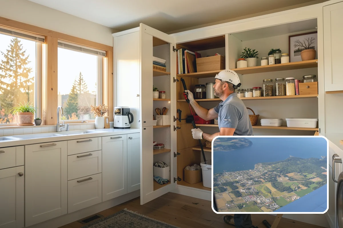 Inset Cabinet Installation in Coupeville, Island County, WA - Refined, furniture-quality appearance