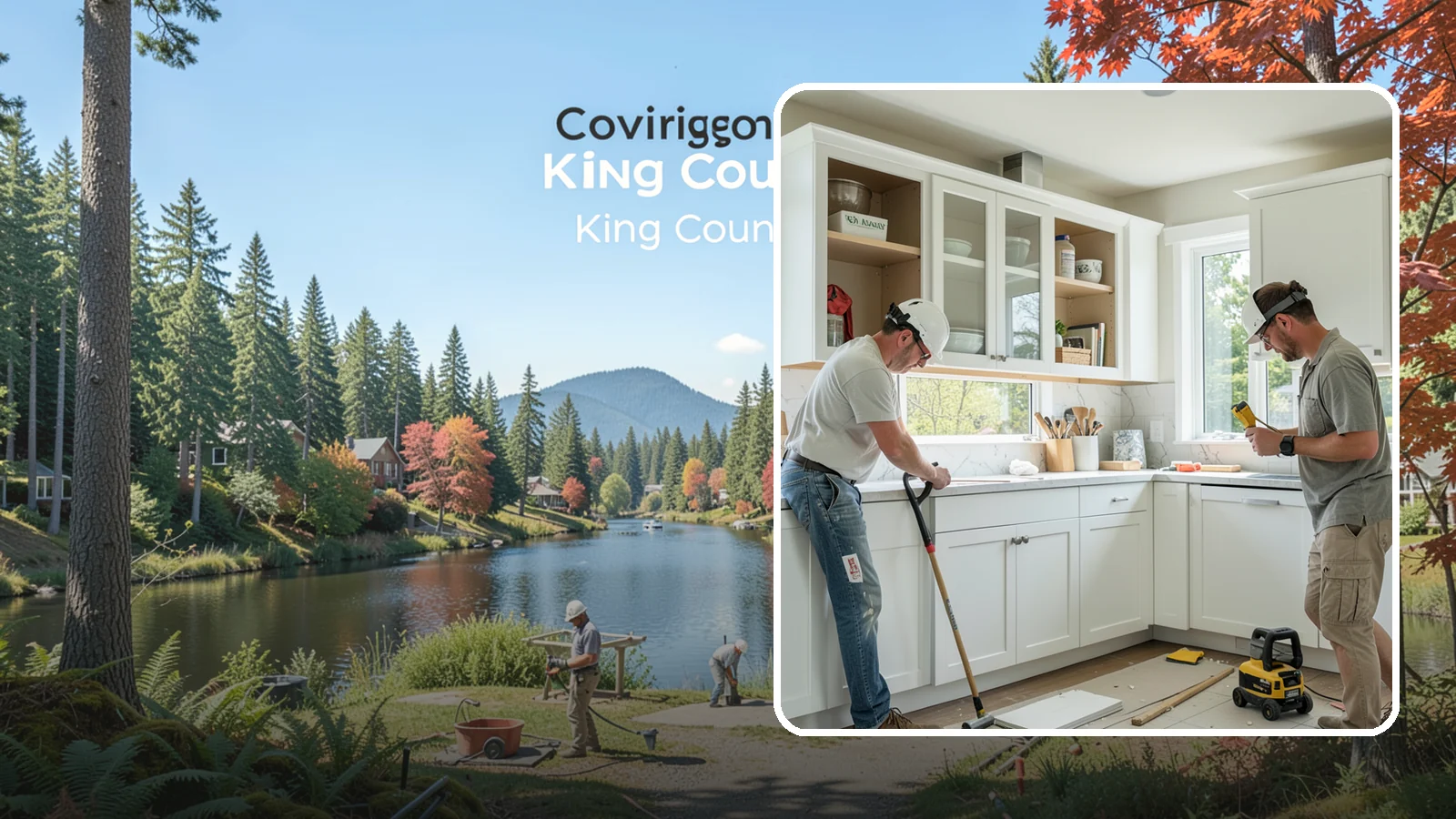 Inset Cabinet Installation in Covington, King County, WA - Installing precision inset cabinets whose doors sit flush within the frame for a refined, custom look.