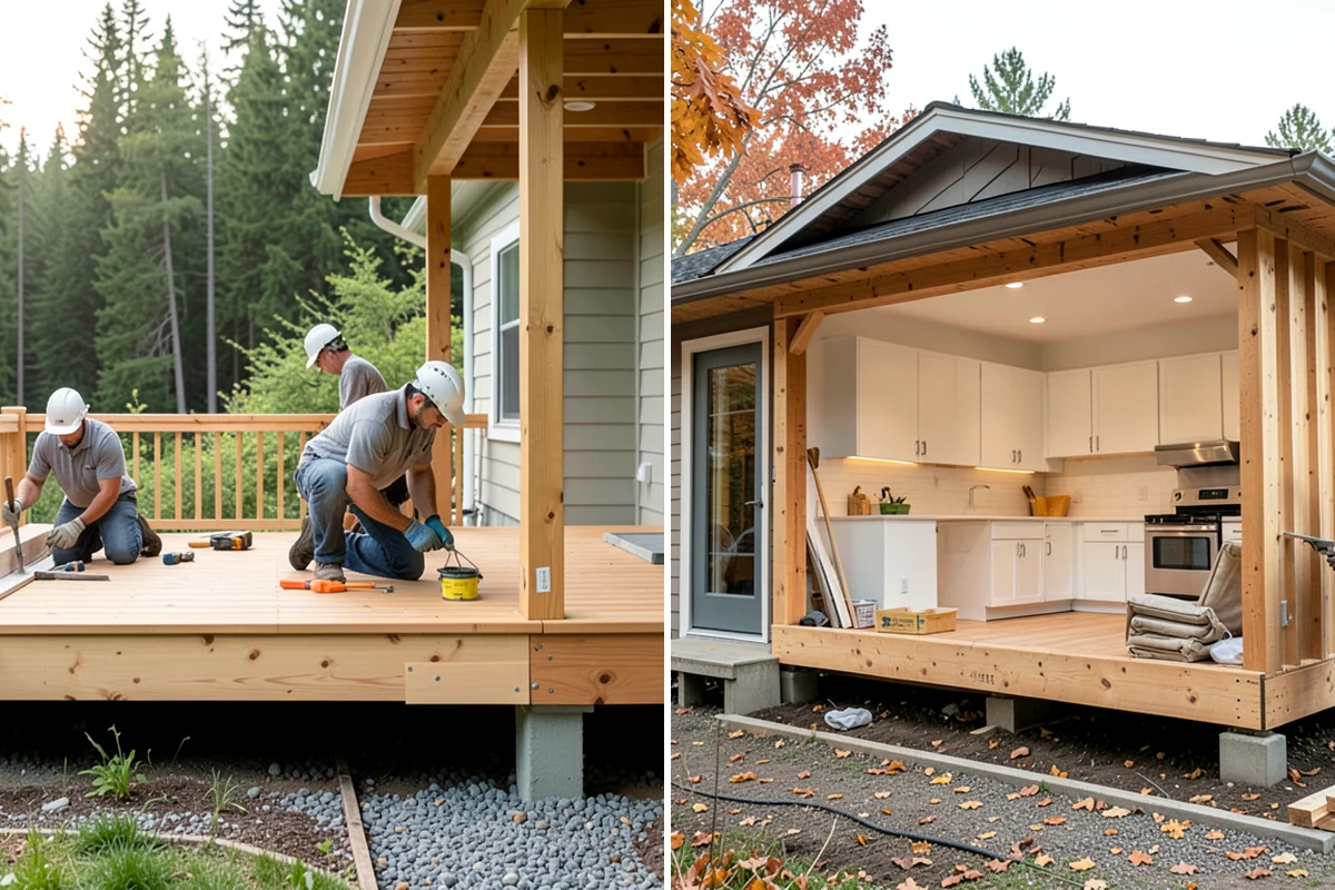 Inset Cabinet Installation in DuPont, Pierce County, WA - Confirm layout and check openings for square