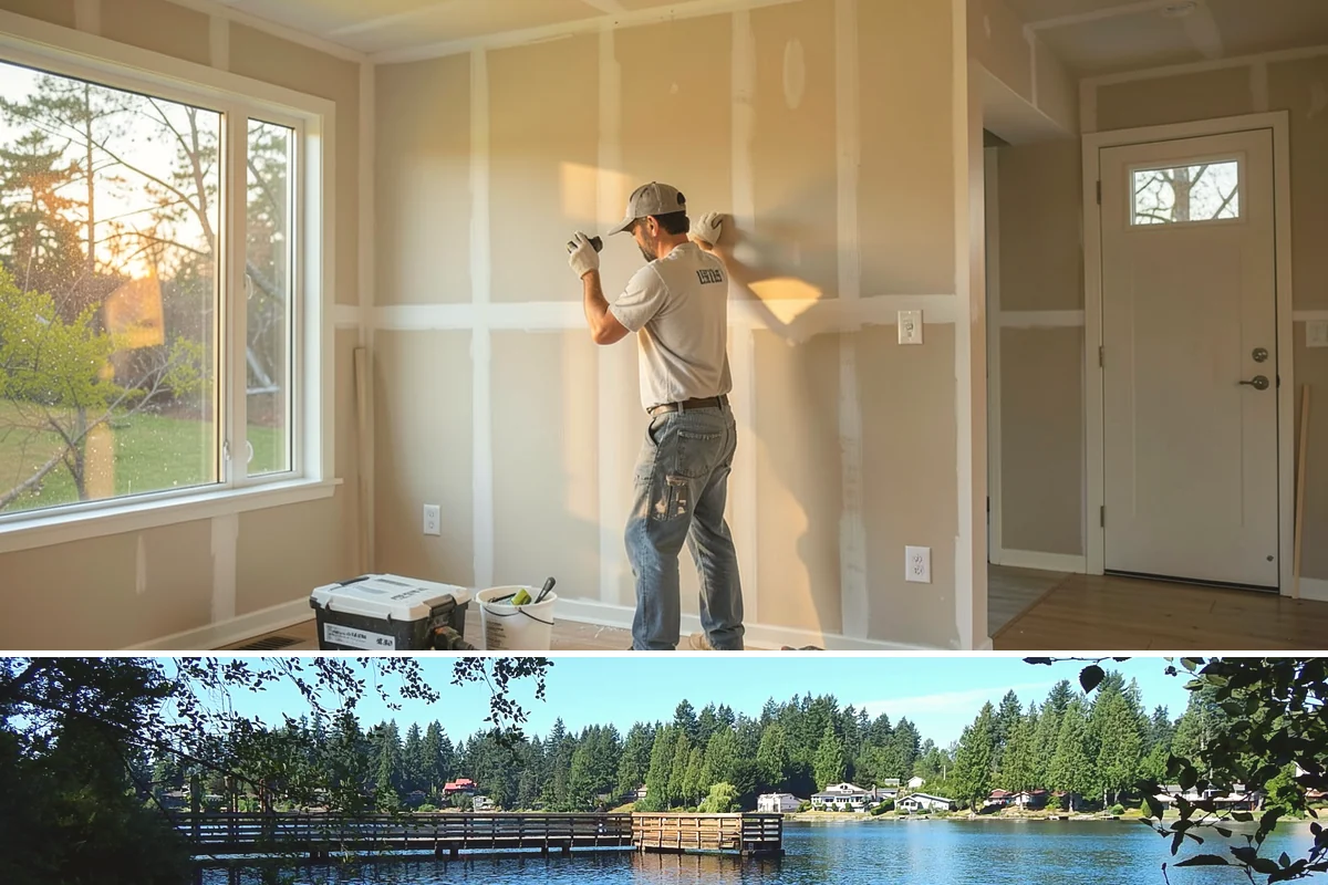 Inset Cabinet Installation in Federal Way, King County, WA - Inset cabinetry is climate-controlled indoor work scheduled any time of year.