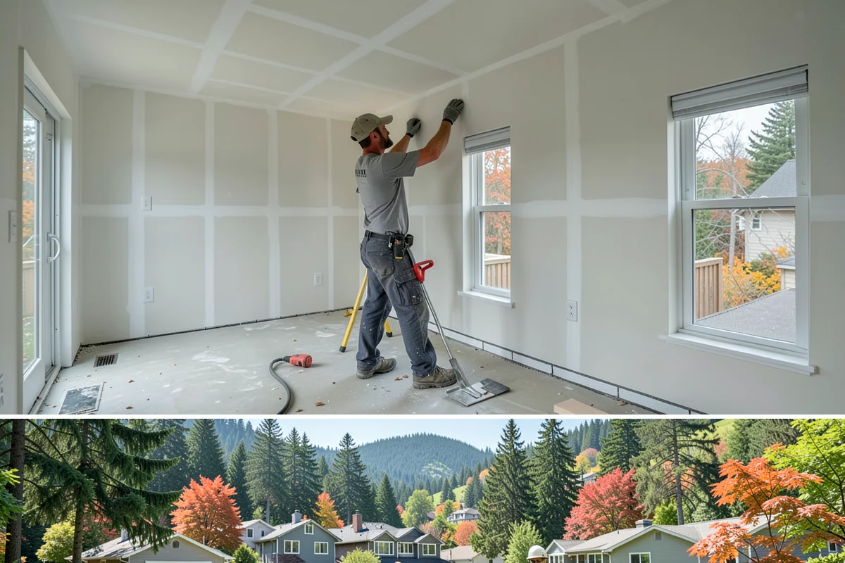 Inset Cabinet Installation in Fircrest, Pierce County, WA - Inset cabinetry is climate-controlled indoor work scheduled any time of year.