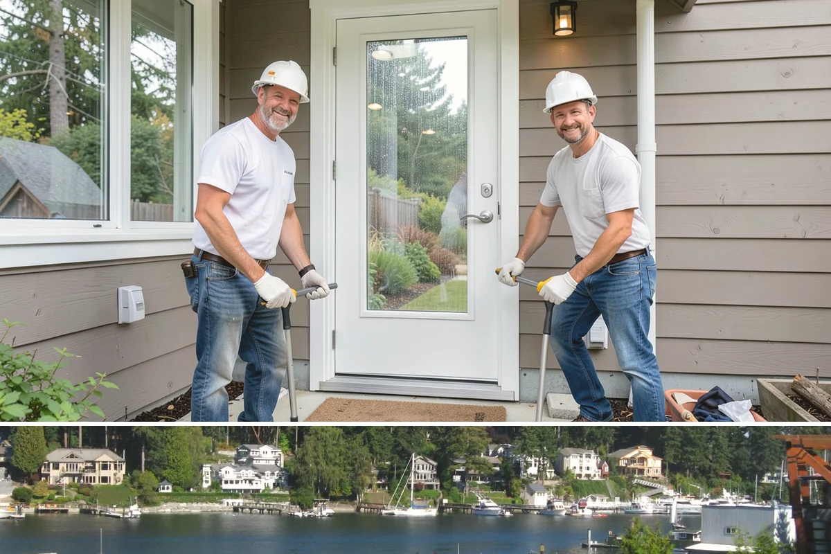 Inset Cabinet Installation in Gig Harbor, Pierce County, WA - Inset cabinetry is climate-controlled indoor work scheduled any time of year.