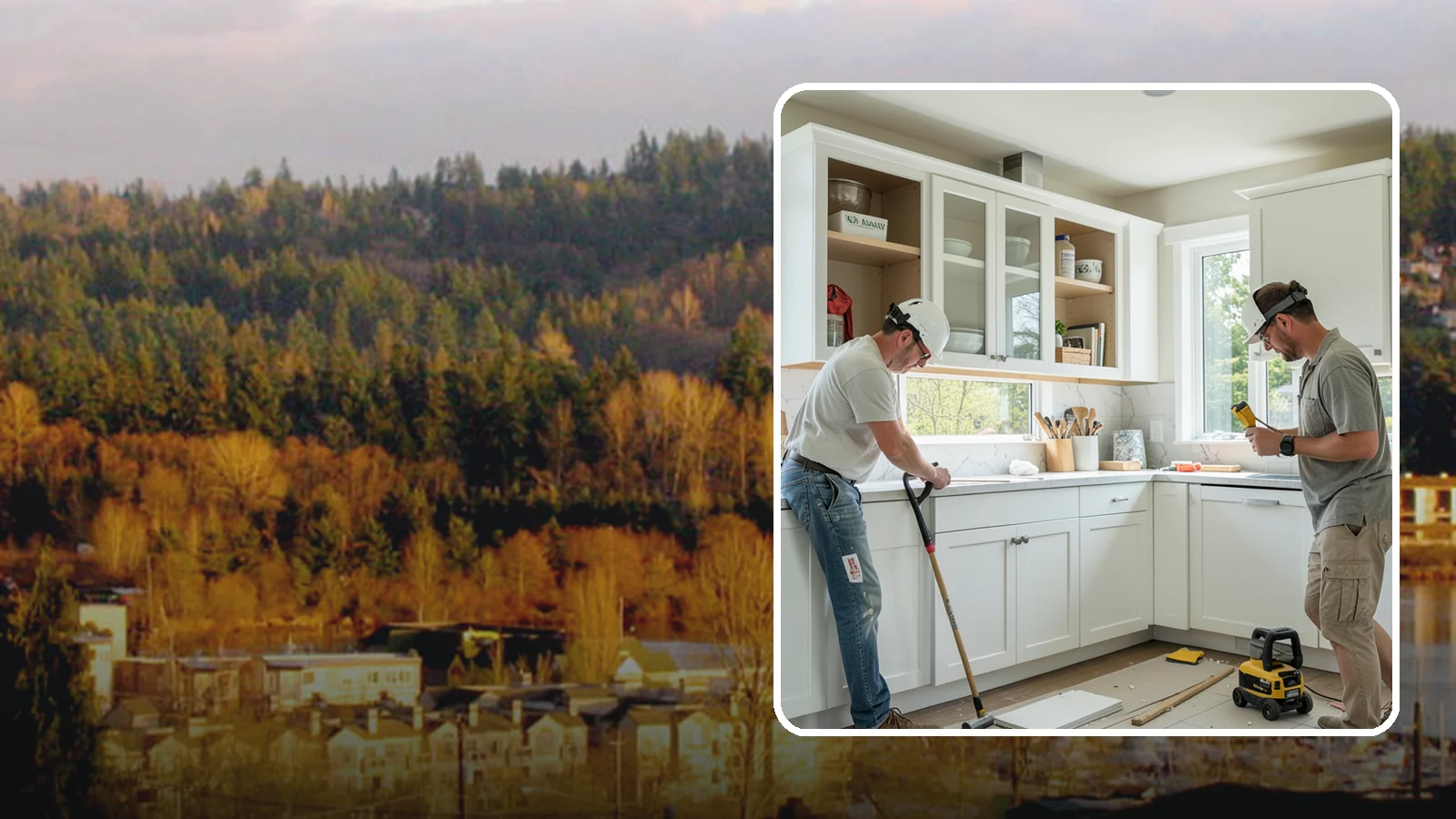 Inset Cabinet Installation in Kenmore, King County, WA - Installing precision inset cabinets whose doors sit flush within the frame for a refined, custom look.