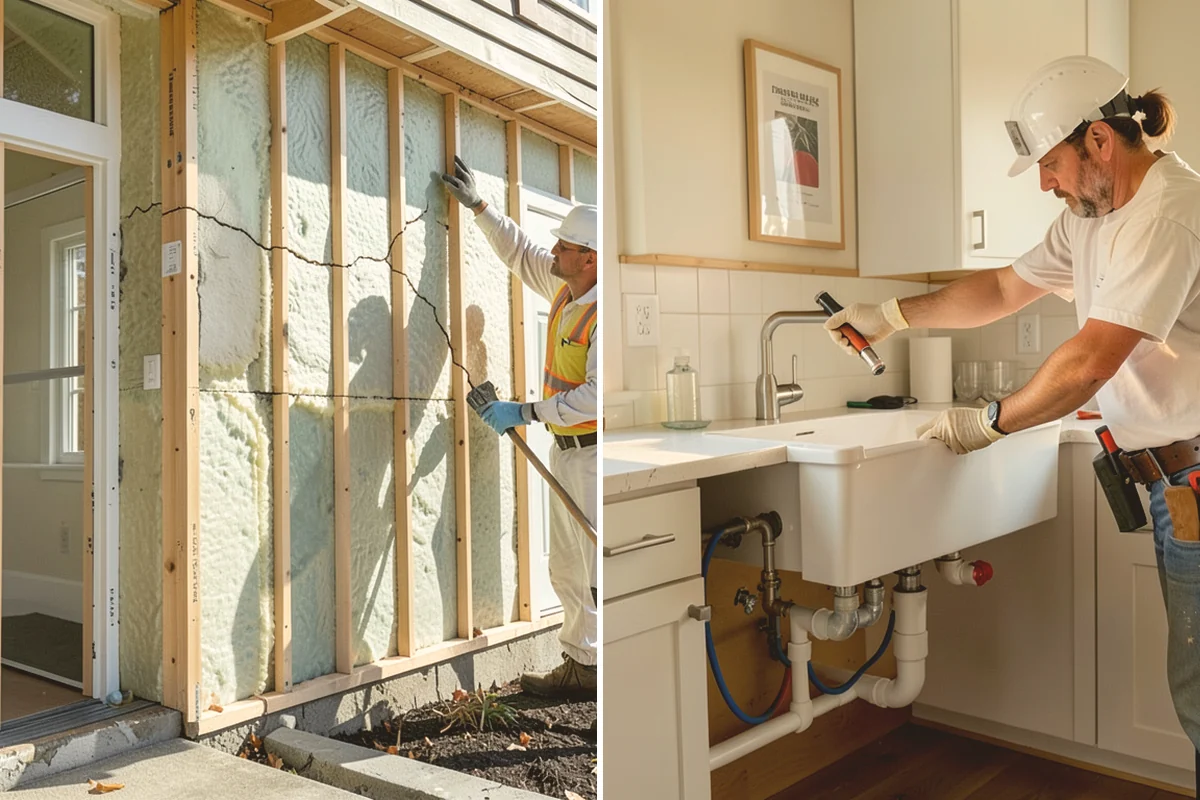 Inset Cabinet Installation in Kent, King County, WA - Confirm layout and check openings for square
