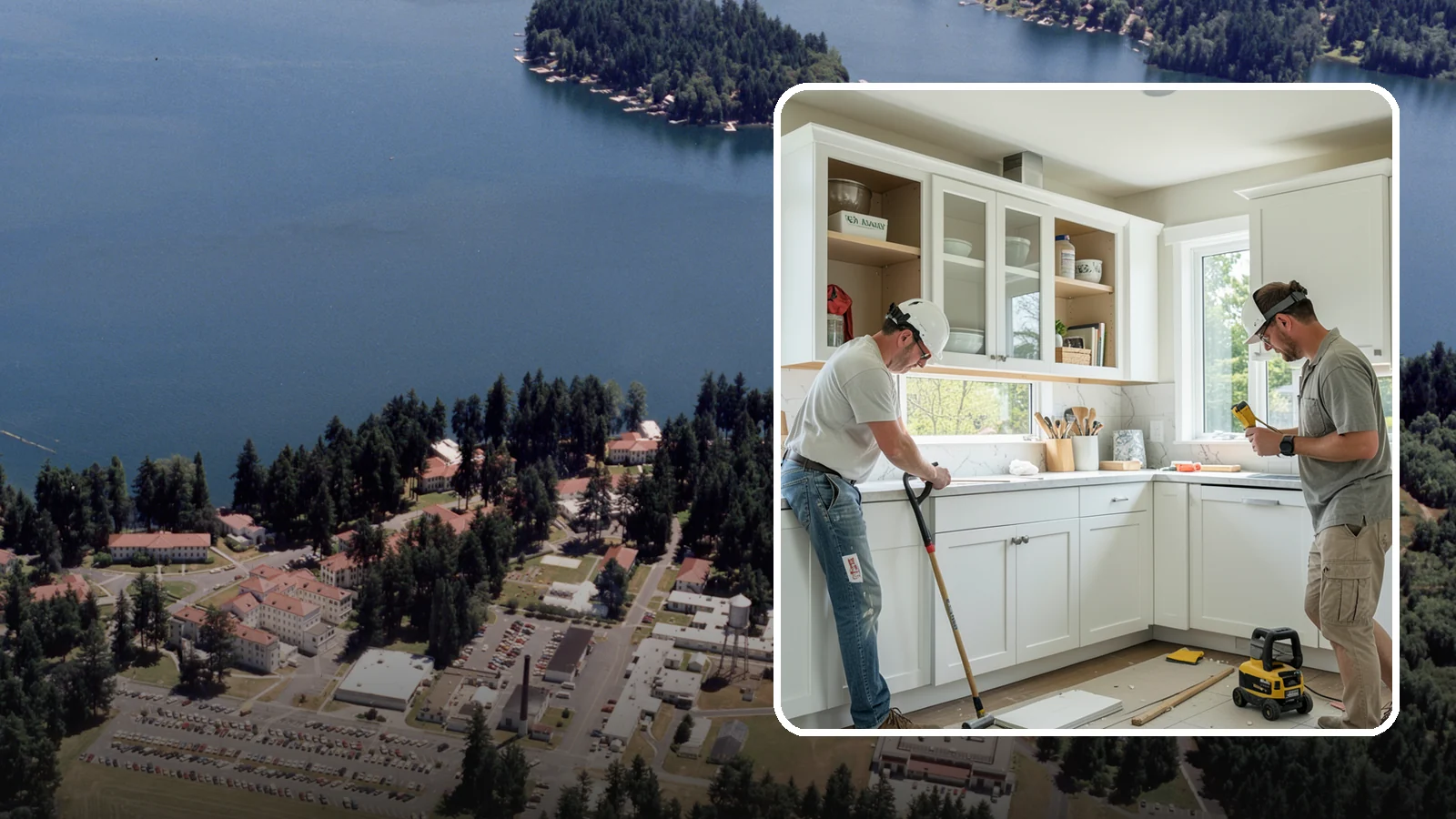 Inset Cabinet Installation in Lakewood, Pierce County, WA - Installing precision inset cabinets whose doors sit flush within the frame for a refined, custom look.