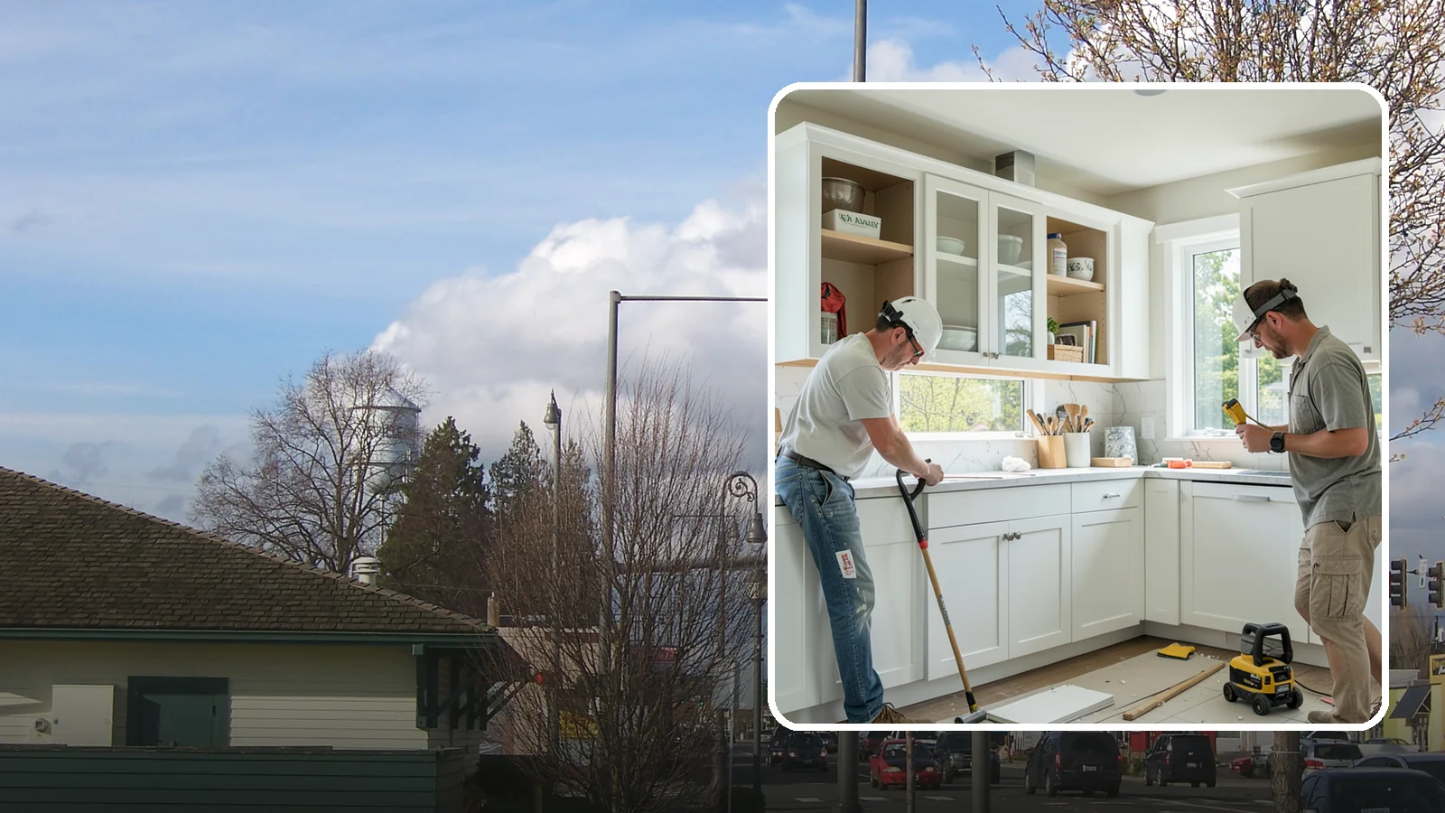 Inset Cabinet Installation in Marysville, Snohomish County, WA - Installing precision inset cabinets whose doors sit flush within the frame for a refined, custom look.