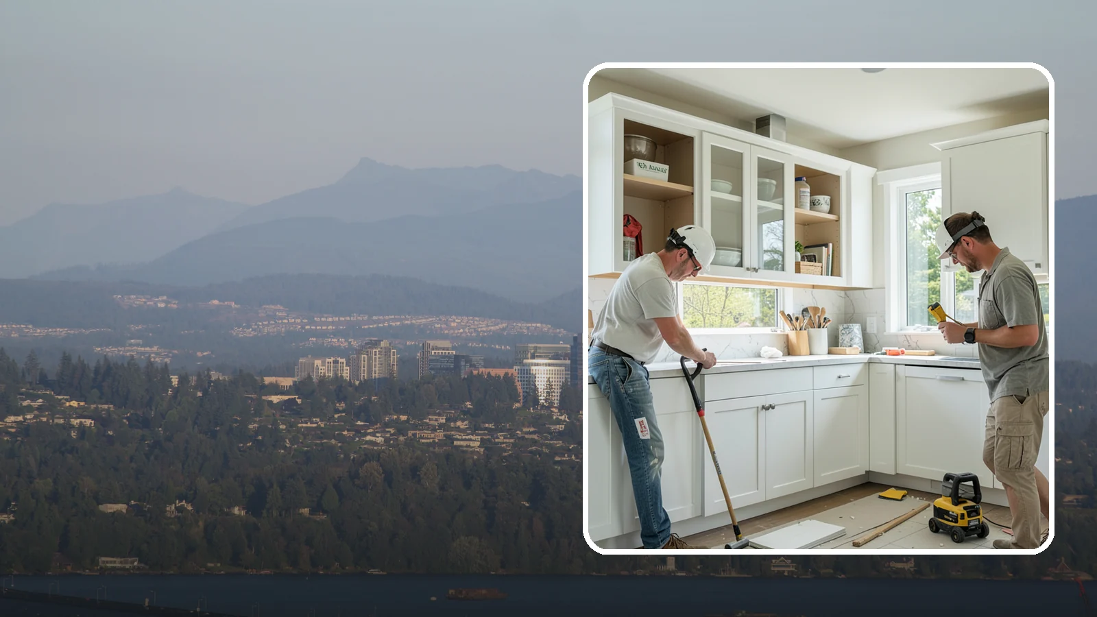 Inset Cabinet Installation in Medina, King County, WA - Installing precision inset cabinets whose doors sit flush within the frame for a refined, custom look.