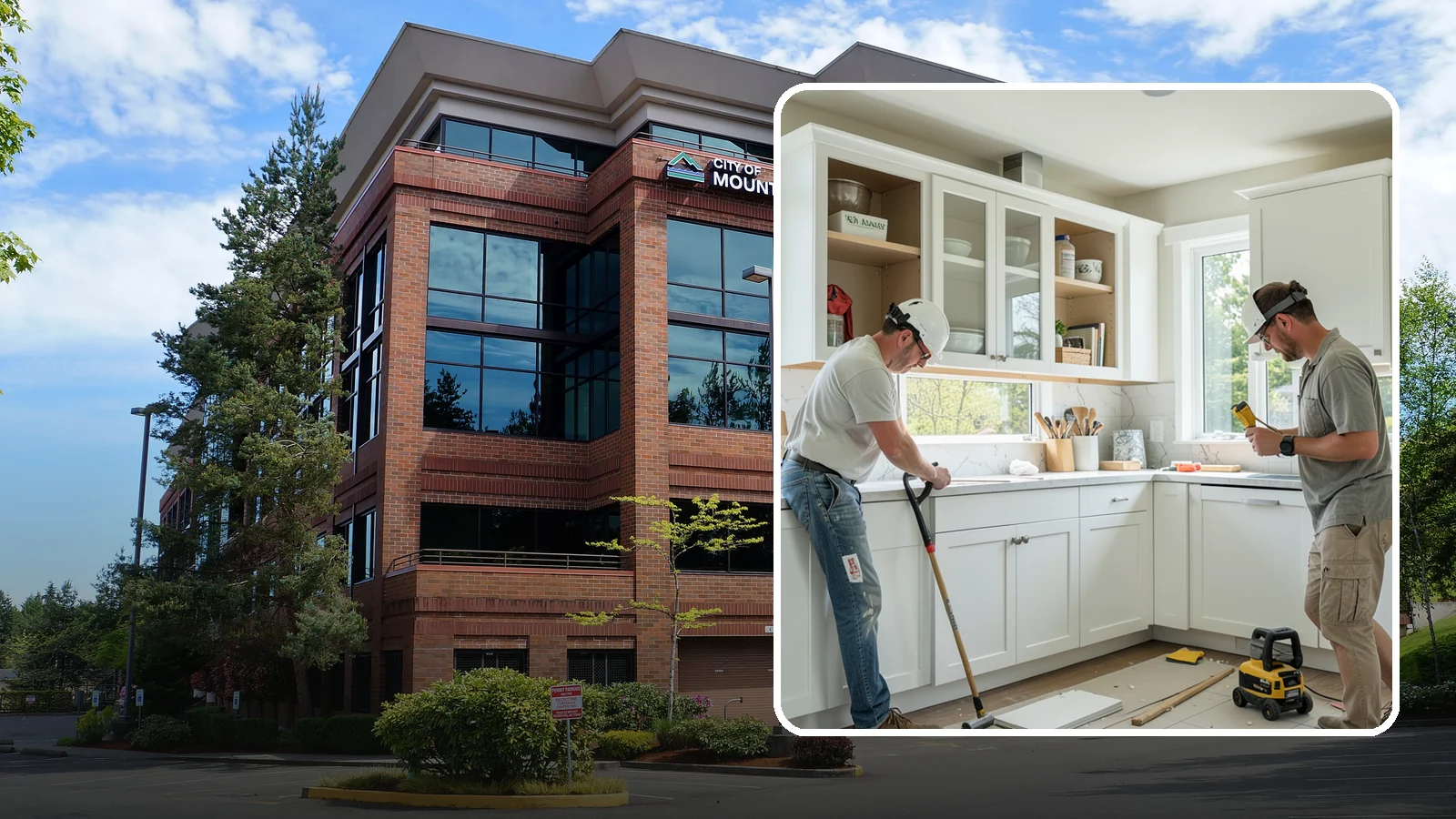 Inset Cabinet Installation in Mountlake Terrace, Snohomish County, WA - Installing precision inset cabinets whose doors sit flush within the frame for a refined, custom look.