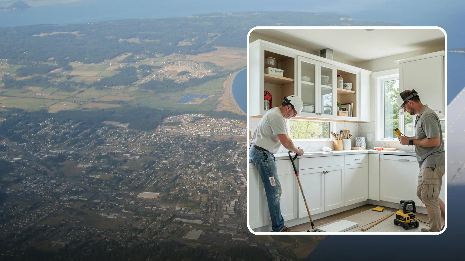 Inset Cabinet Installation in Oak Harbor, Island County, WA - Installing precision inset cabinets whose doors sit flush within the frame for a refined, custom look.