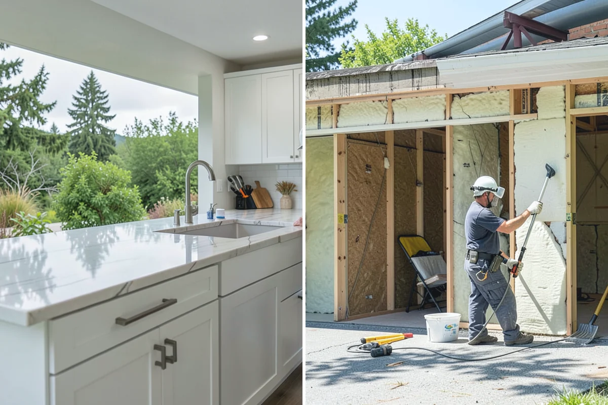Inset Cabinet Installation in Redmond, King County, WA - Confirm layout and check openings for square