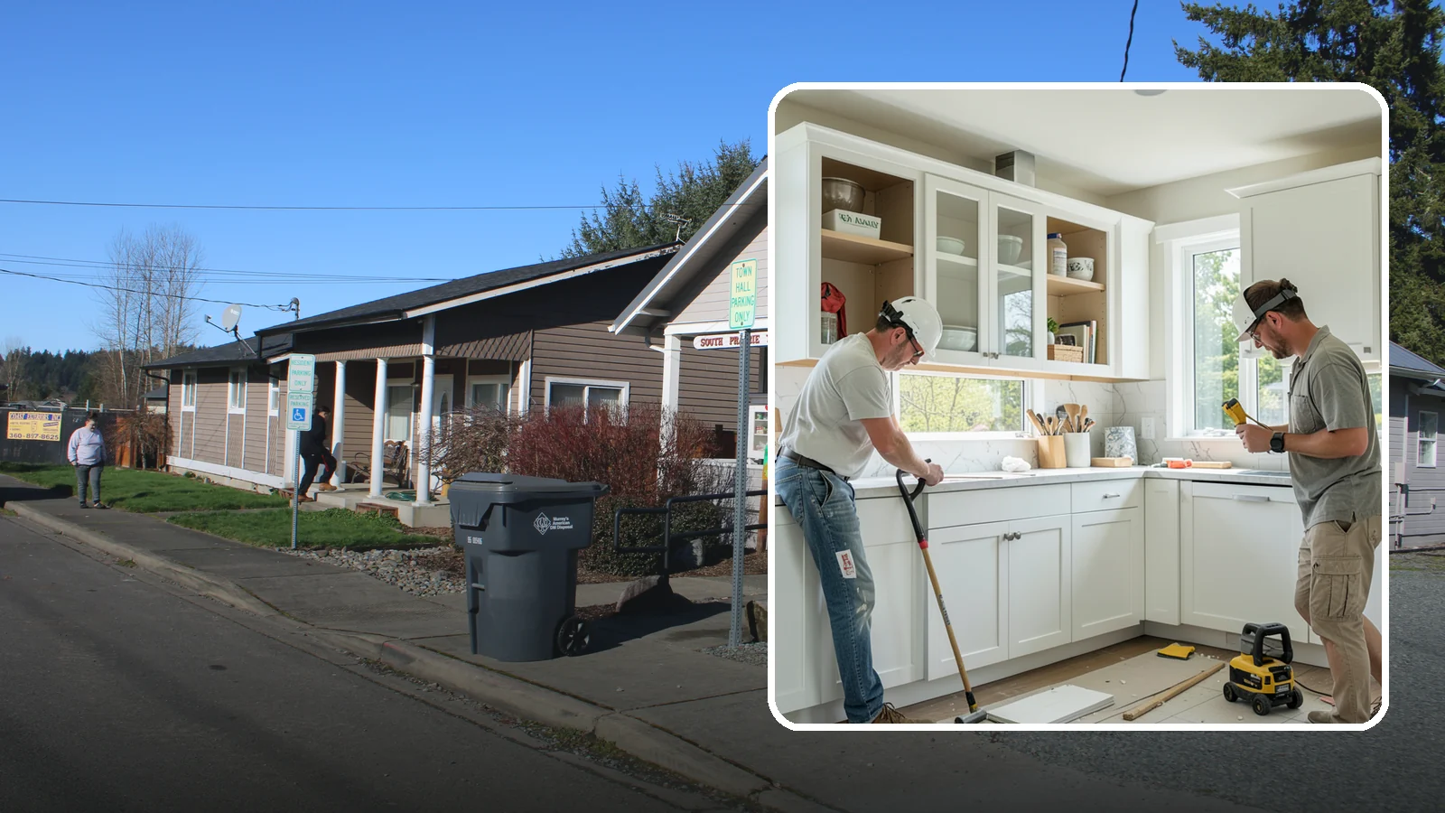 Inset Cabinet Installation in South Prairie, Pierce County, WA - Installing precision inset cabinets whose doors sit flush within the frame for a refined, custom look.