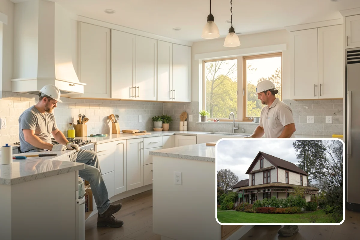 Inset Cabinet Installation in Sumner, Pierce County, WA - Refined, furniture-quality appearance