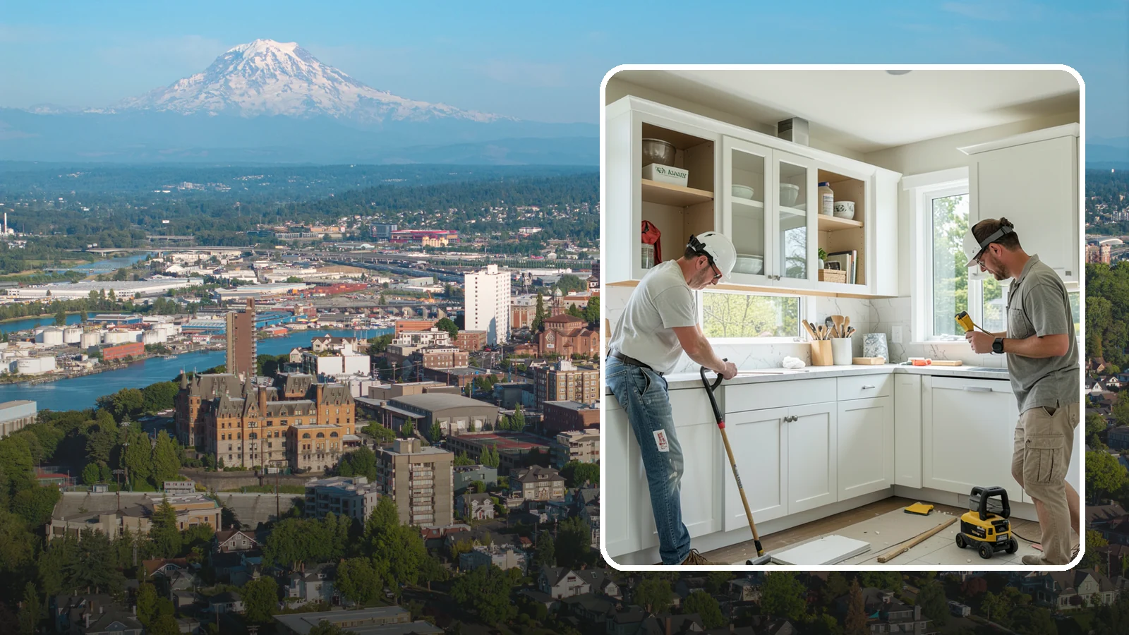 Inset Cabinet Installation in Tacoma, Pierce County, WA - Installing precision inset cabinets whose doors sit flush within the frame for a refined, custom look.