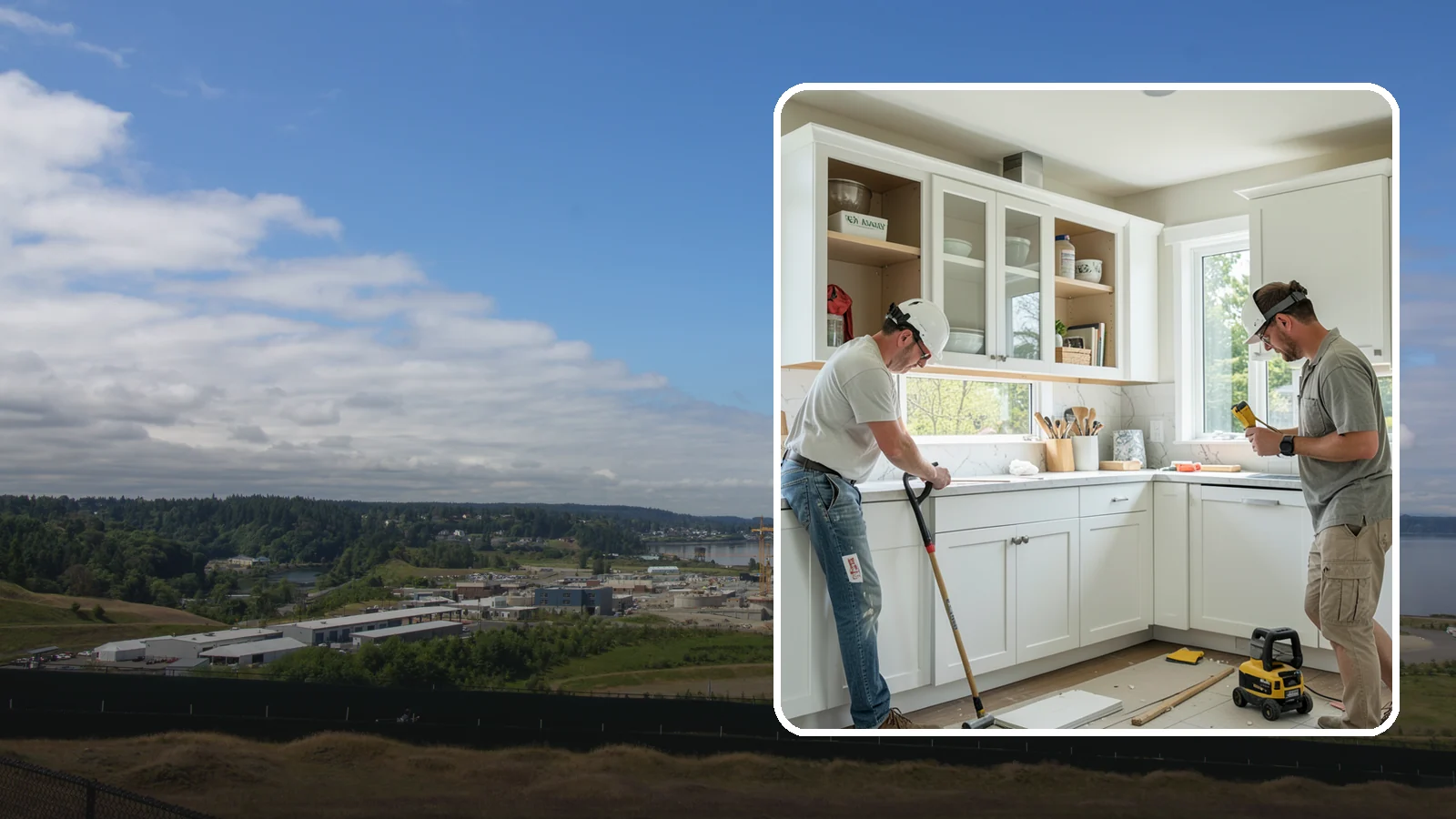 Inset Cabinet Installation in University Place, Pierce County, WA - Installing precision inset cabinets whose doors sit flush within the frame for a refined, custom look.