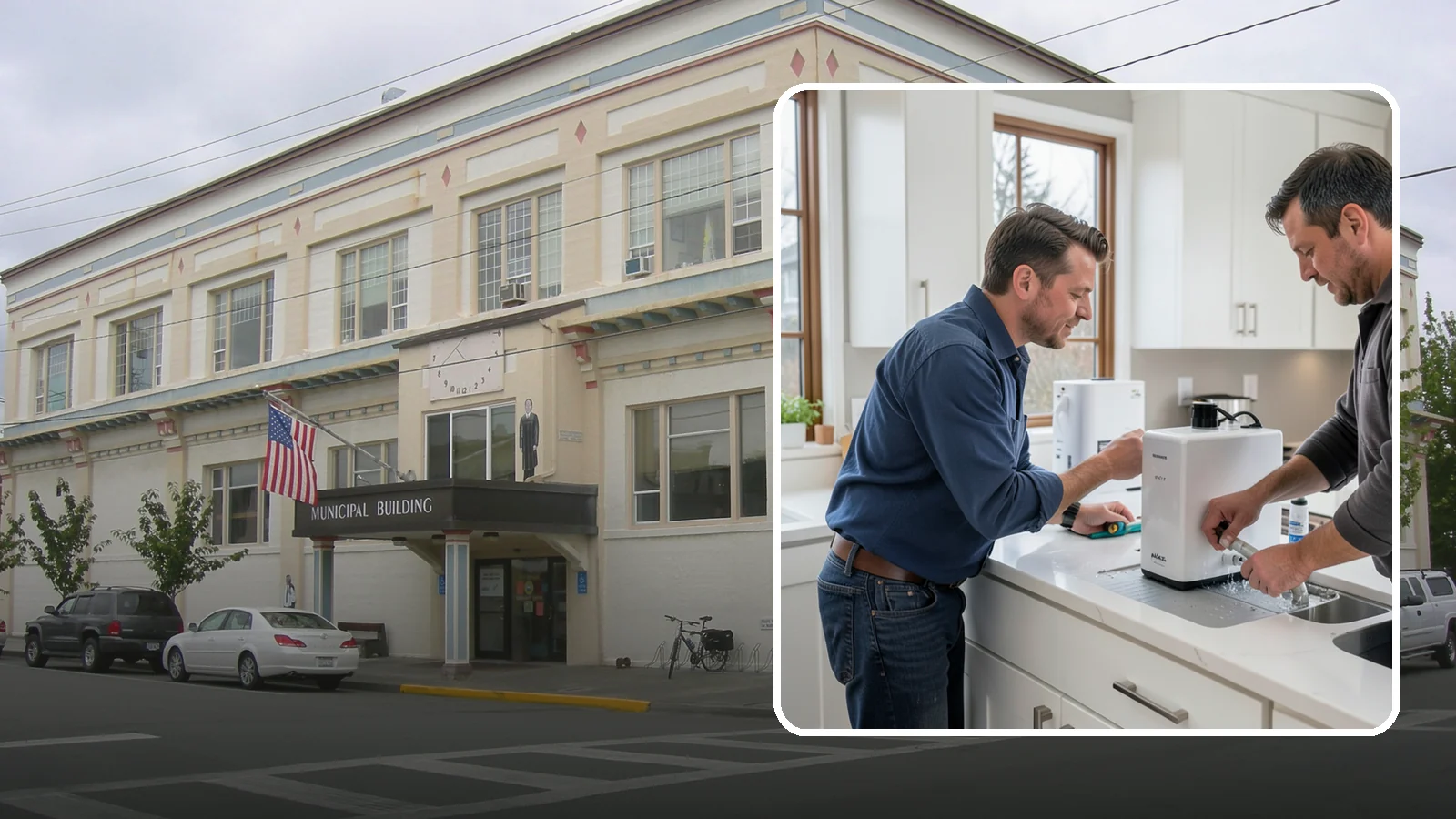 Instant Hot Water Installation in Anacortes, Skagit County, WA - Installing an under-sink instant hot water dispenser for near-boiling water on demand at the tap.