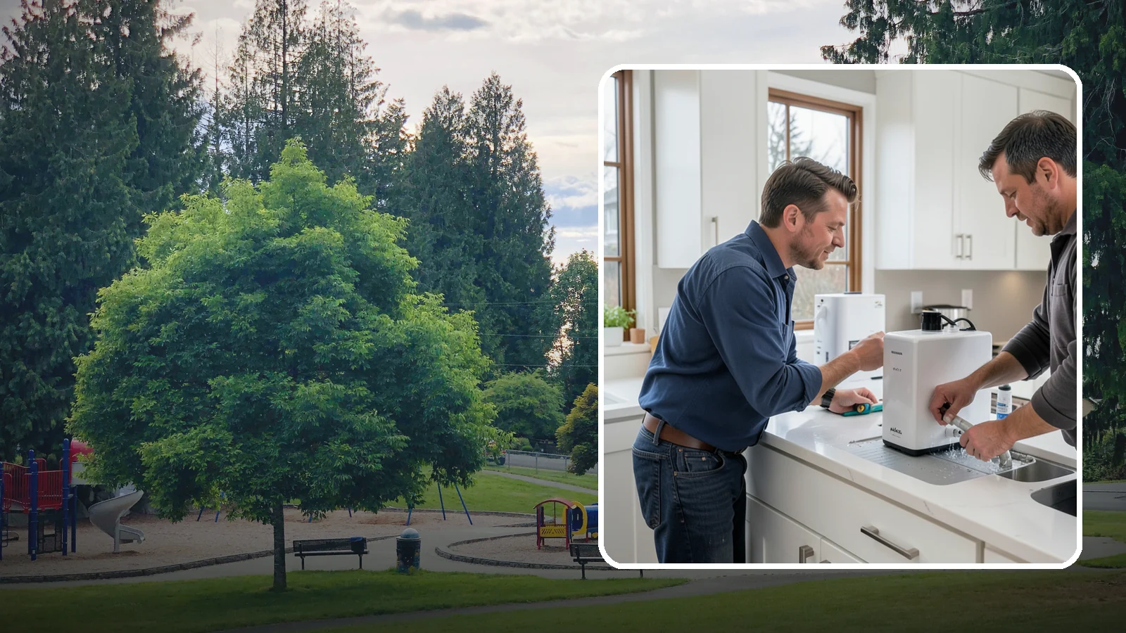 Instant Hot Water Installation in Bonney Lake, Pierce County, WA - Installing an under-sink instant hot water dispenser for near-boiling water on demand at the tap.