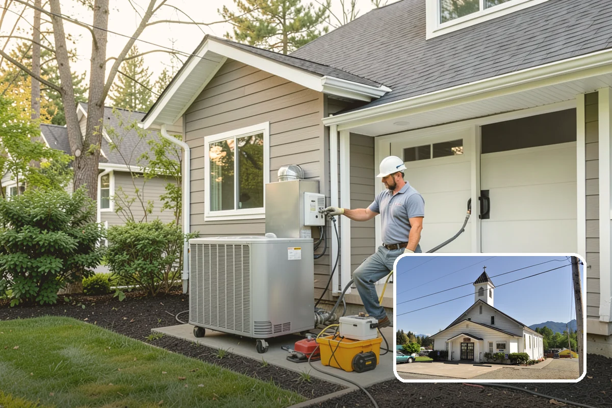 Instant Hot Water Installation in Concrete, Skagit County, WA - Near-boiling water instantly on demand