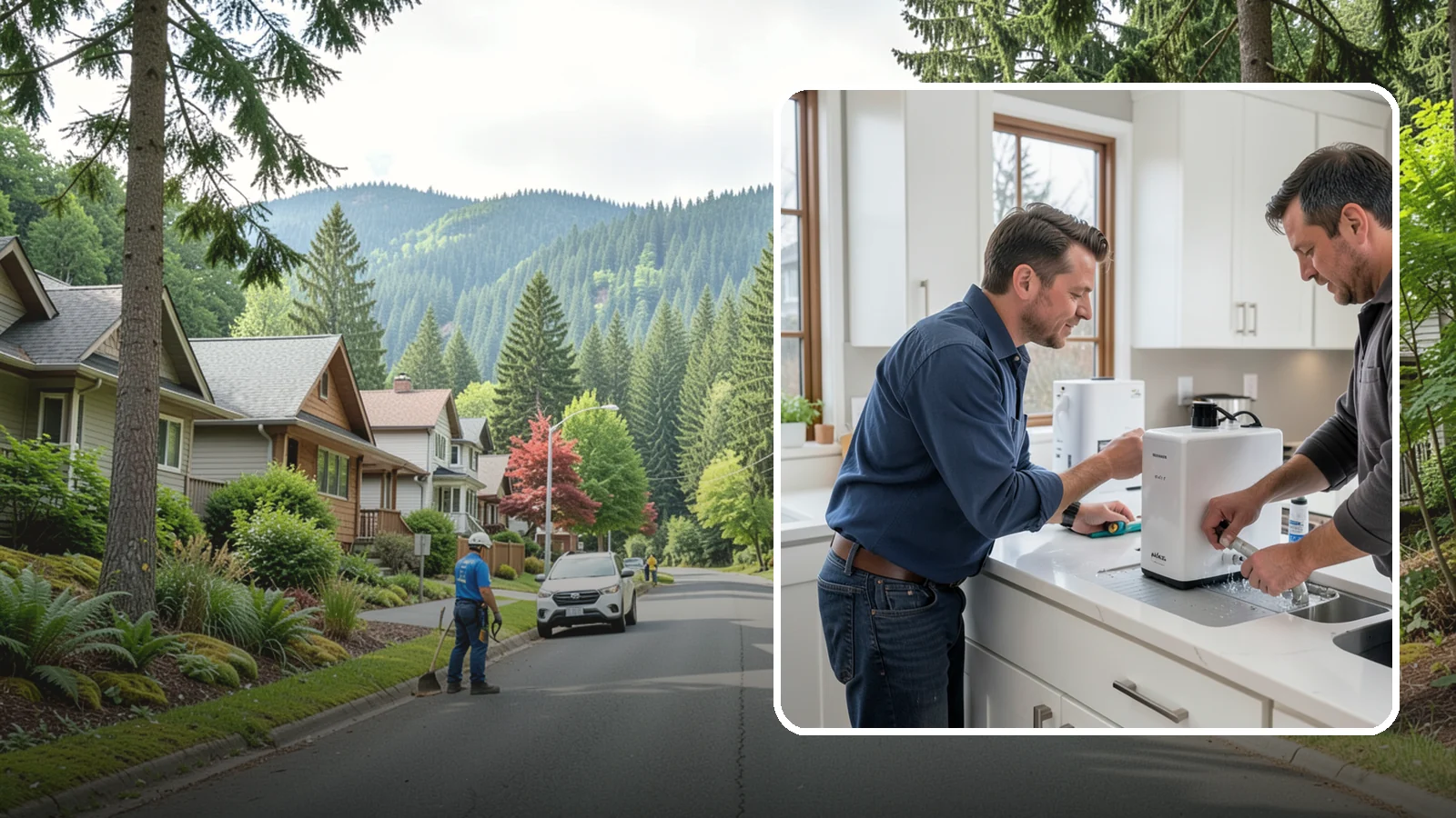 Instant Hot Water Installation in Darrington, Snohomish County, WA - Installing an under-sink instant hot water dispenser for near-boiling water on demand at the tap.